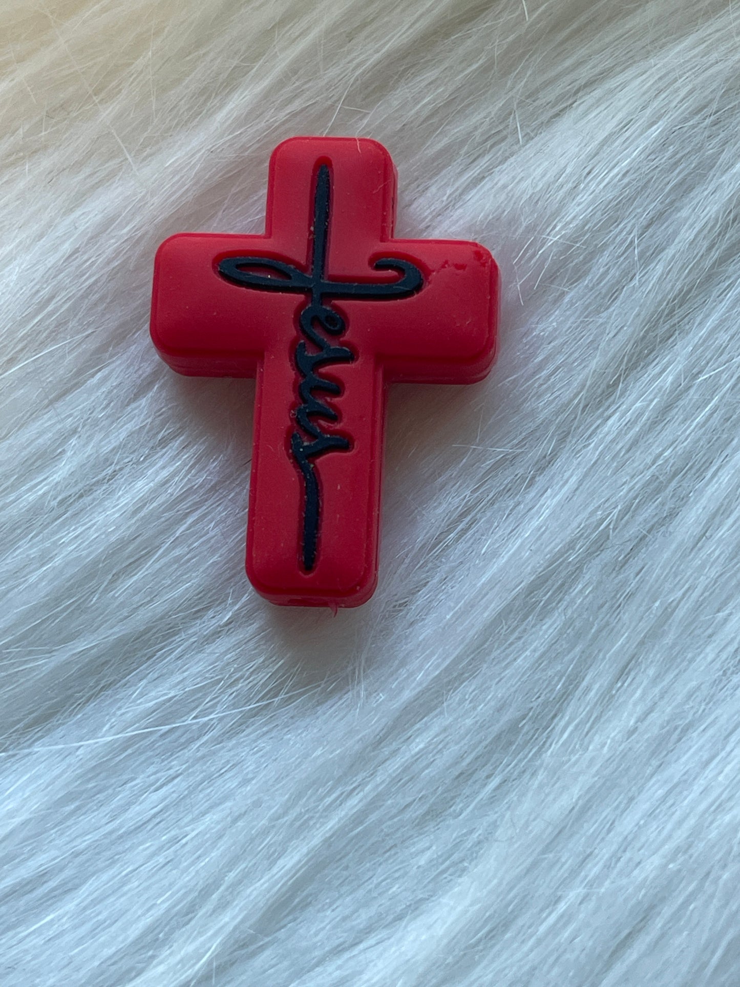 SILICONE FOCAL- Cross, Jesus, Faith (18 Options & Discount Scoops)