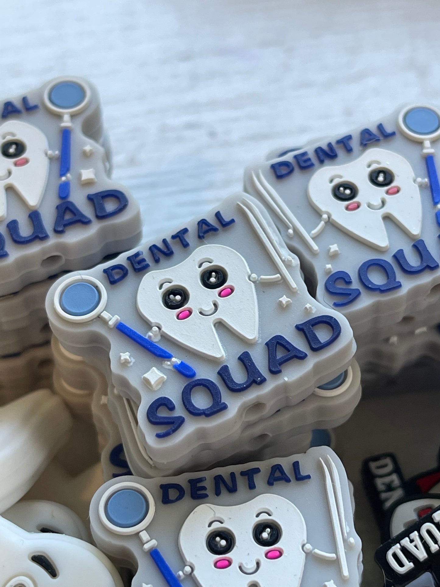 SILICONE FOCAL- Dental Squad or Dentist Tooth (4 options)