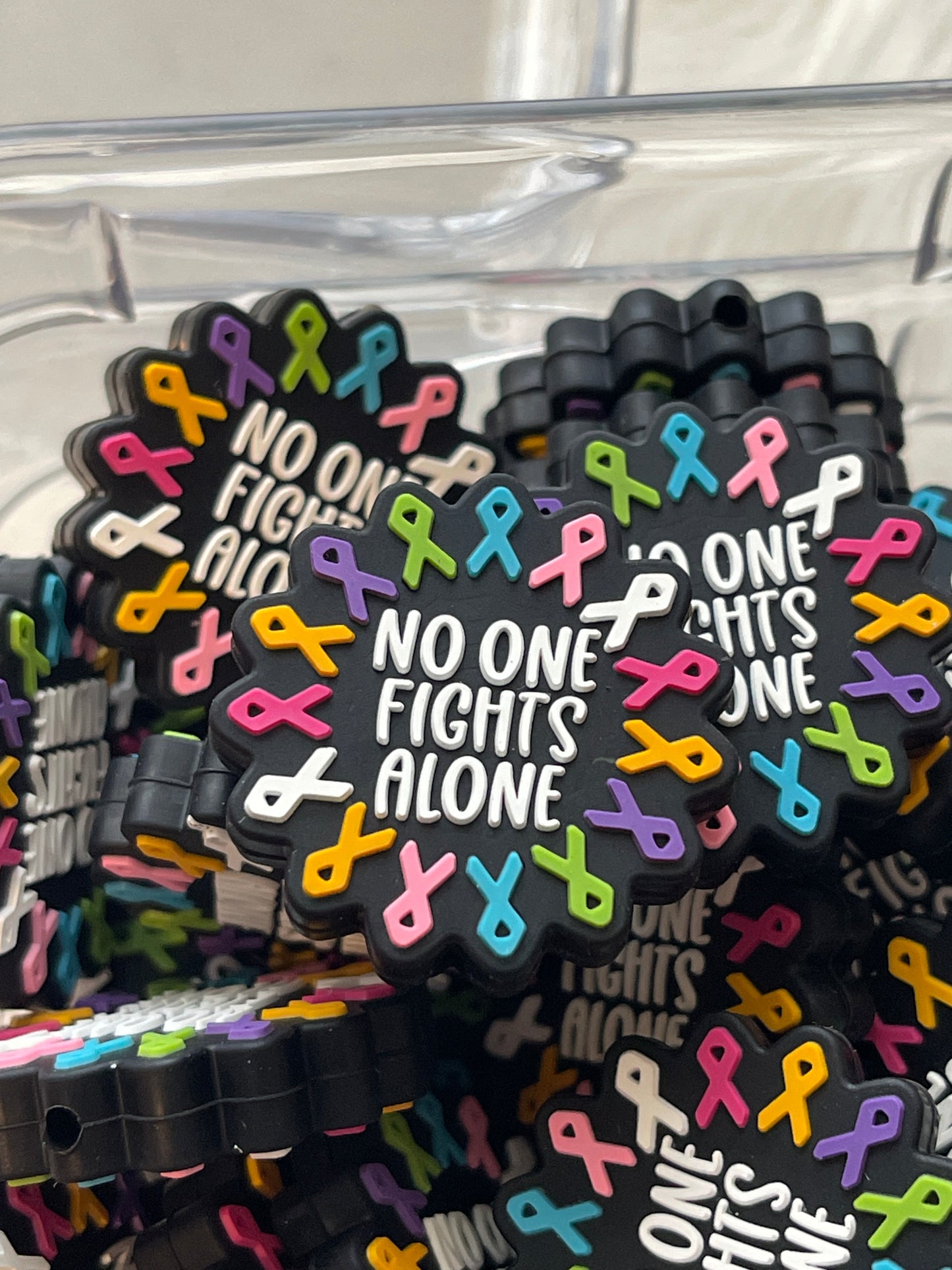 SILICONE FOCAL- Cancer & Ribbons(17 Options)