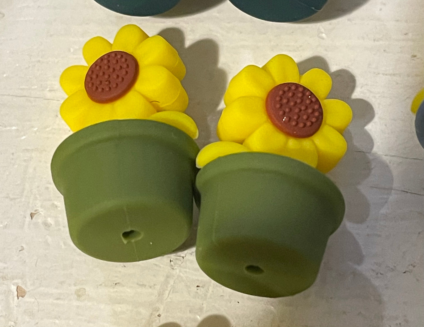 SILICONE FOCAL - Flowers in a Pot (10 options)