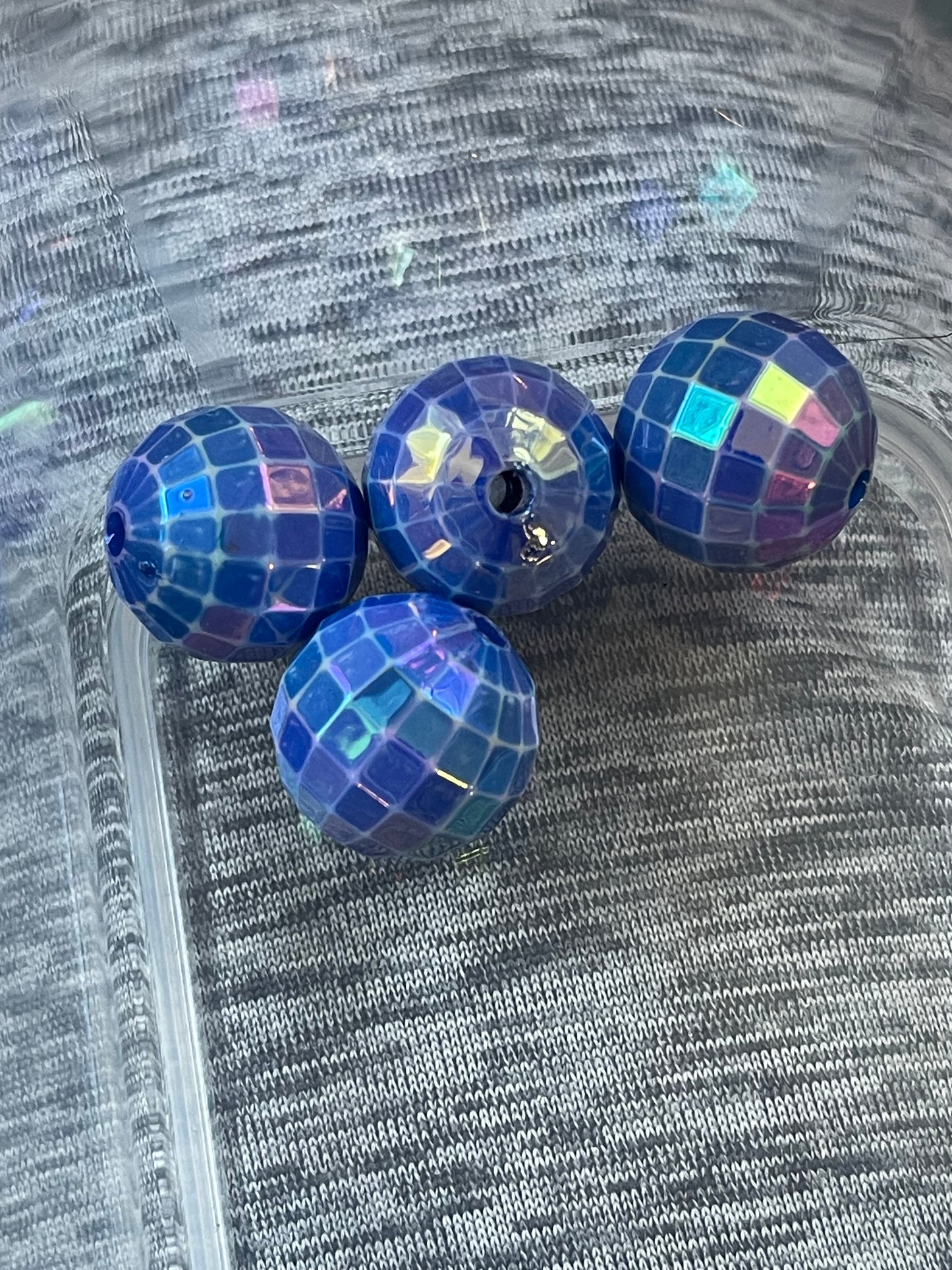 16mm ACRYLIC BEAD Disco Ball w/ ABS Shine (12 Options)
