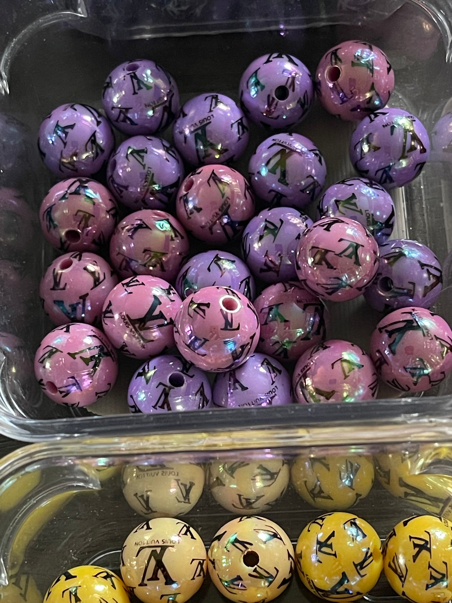 16mm ACRYLIC BEAD L'S (Hi-Gloss Coat) 14 Options