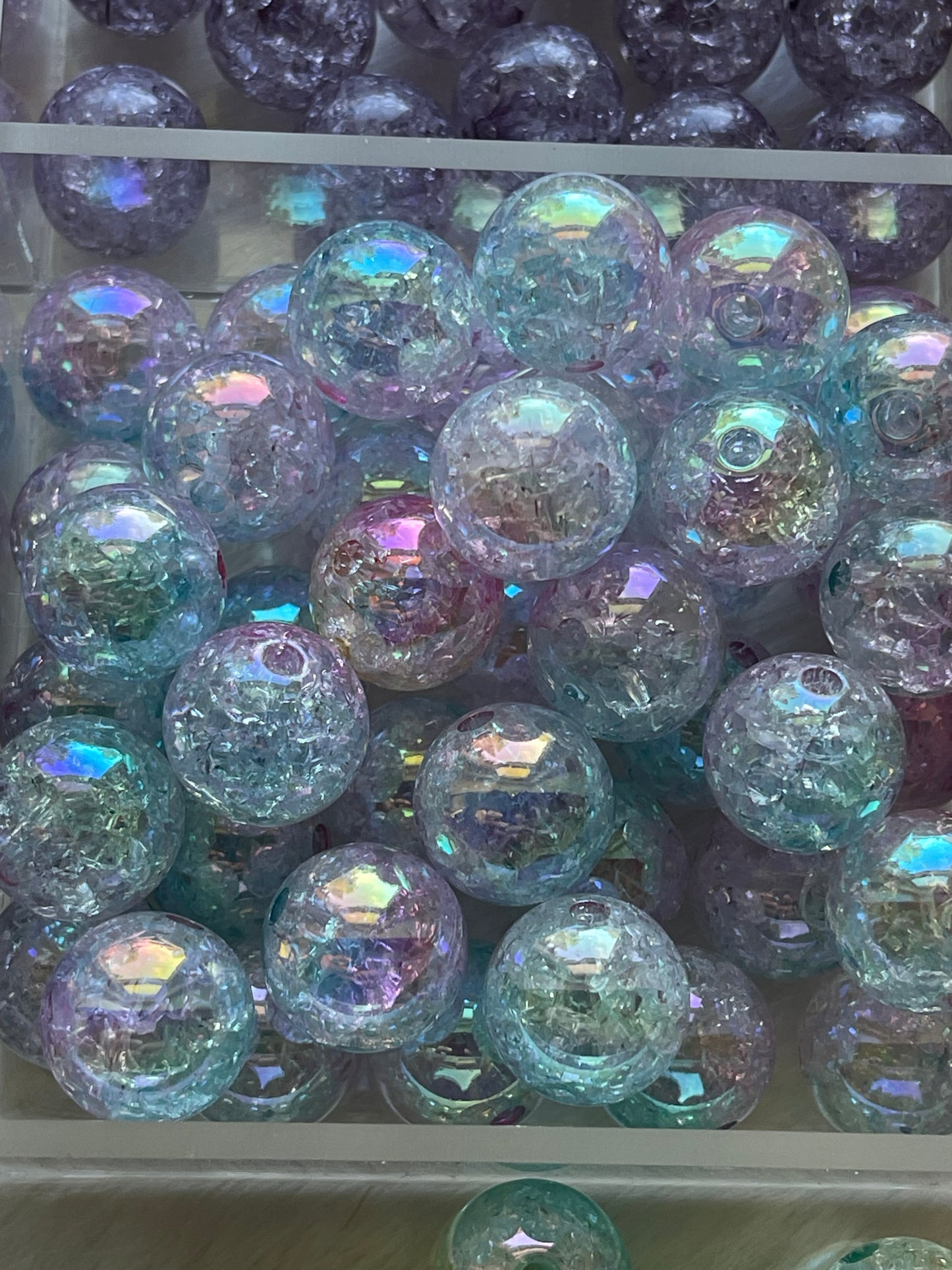 16mm ACRYLIC BEAD-CRACKLE (23 Options)