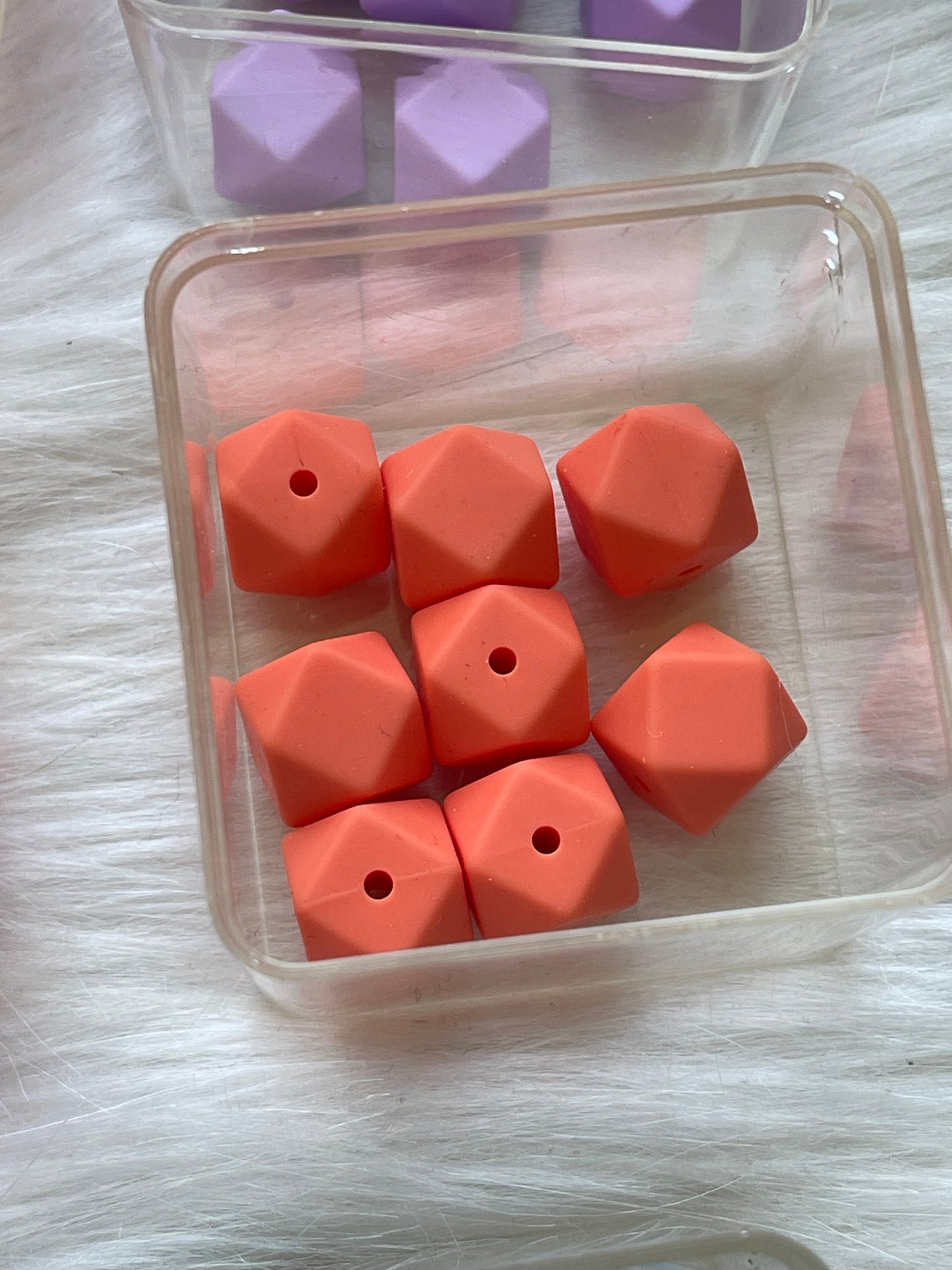 14.3mm SILICONE HEX BEADS (62 Options & Discount Scoop)