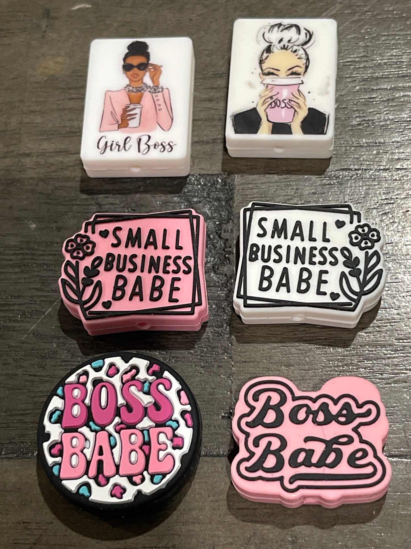 SILICONE FOCALS- Girl Boss Babe (6  Options)