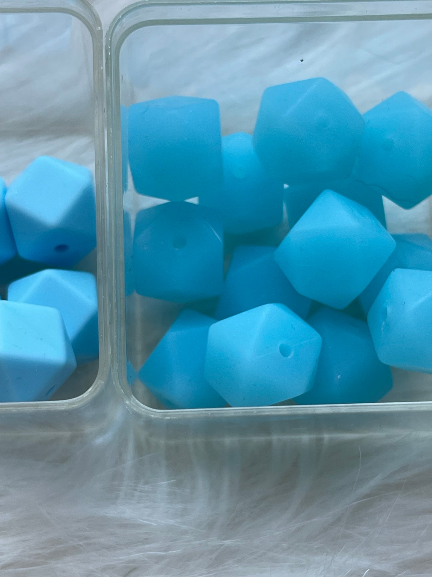 14.3mm SILICONE HEX BEADS (62 Options & Discount Scoop)