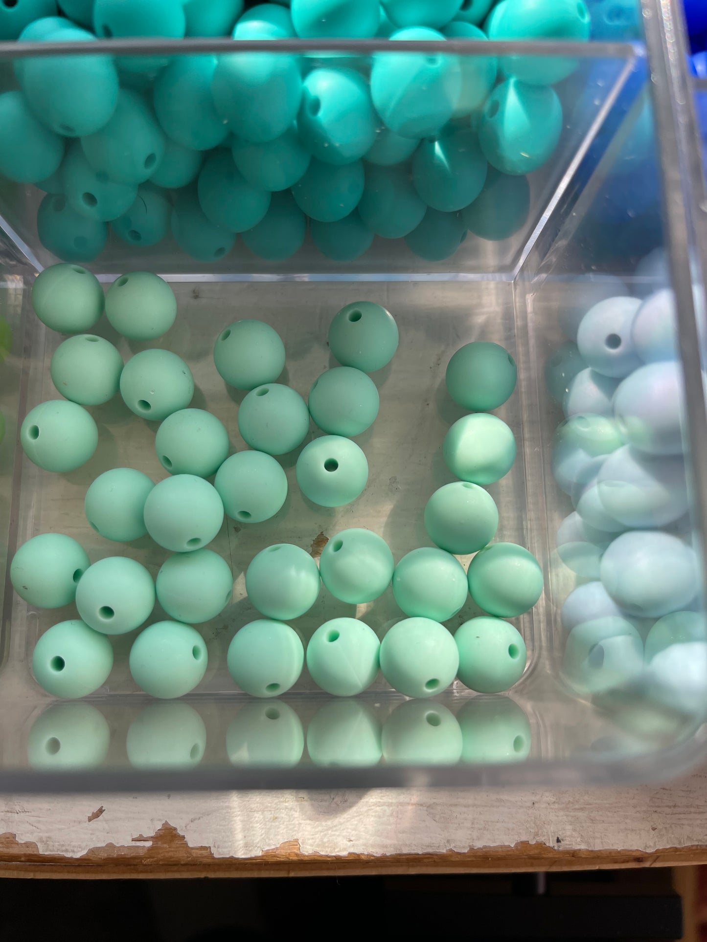 12mm SILICONE BEADS- Blues, Greens, & Purple