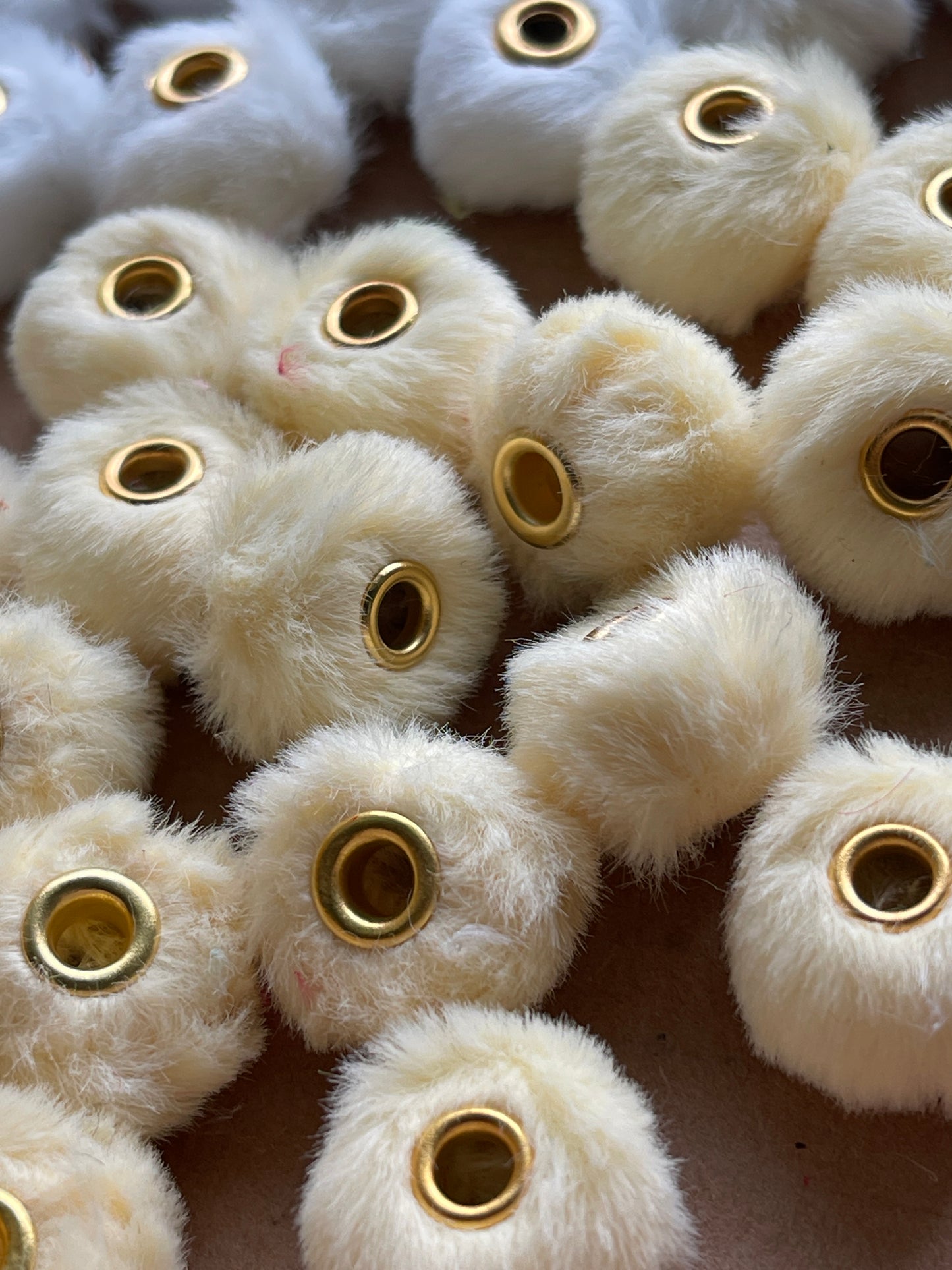 Spacers- 14mm Soft Fuzzy (35 colors)(Faux Rabbit Fur)