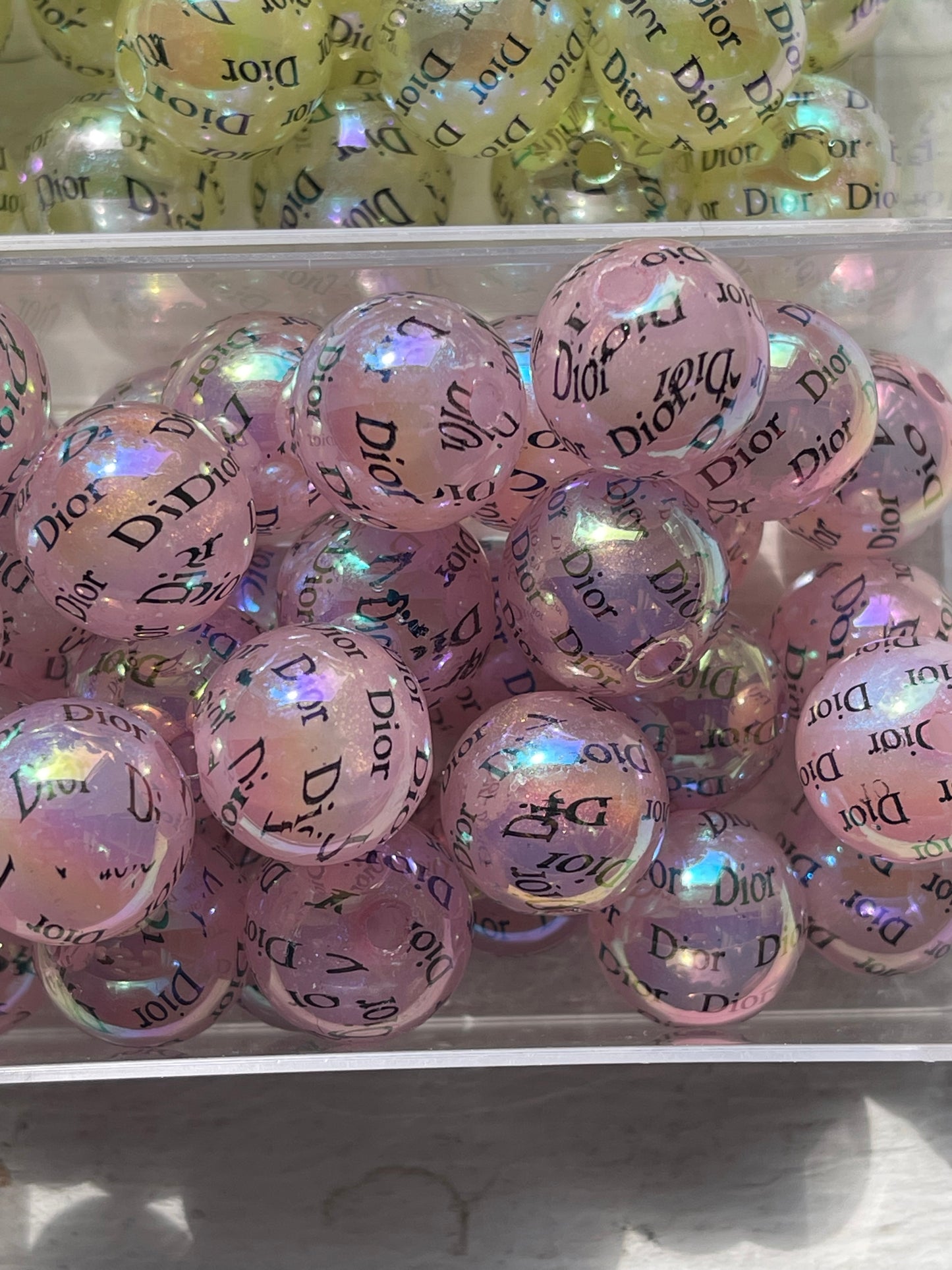 15mm ACRYLIC BEAD- D’s ABS Shine (6 COLOR OPTIONS)