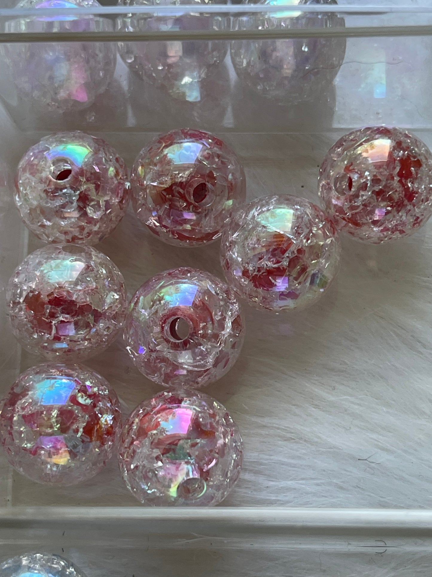 16mm ACRYLIC BEAD-CRACKLE (23 Options)