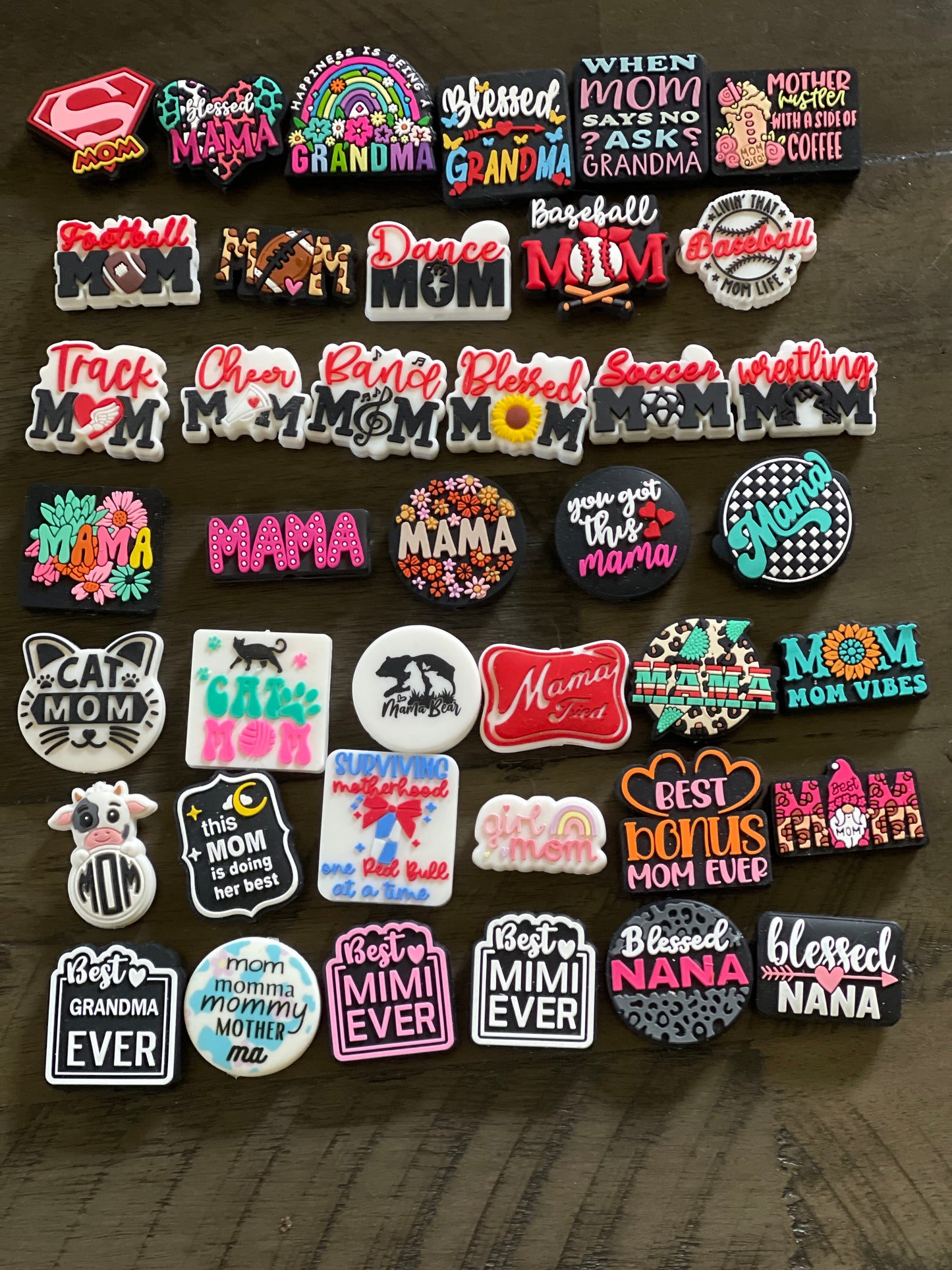 SILICONE FOCALS- MOM Theme (39 OPTIONS)