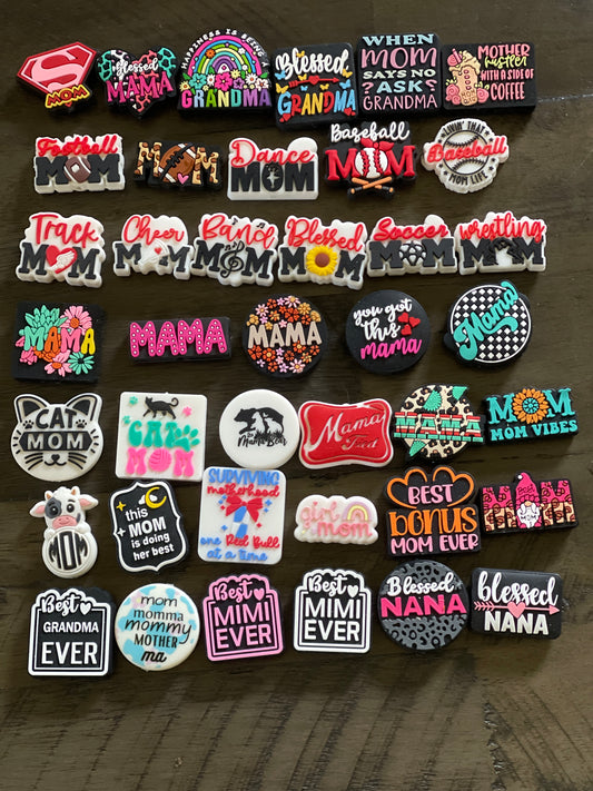 SILICONE FOCALS- MOM Theme (39 OPTIONS)