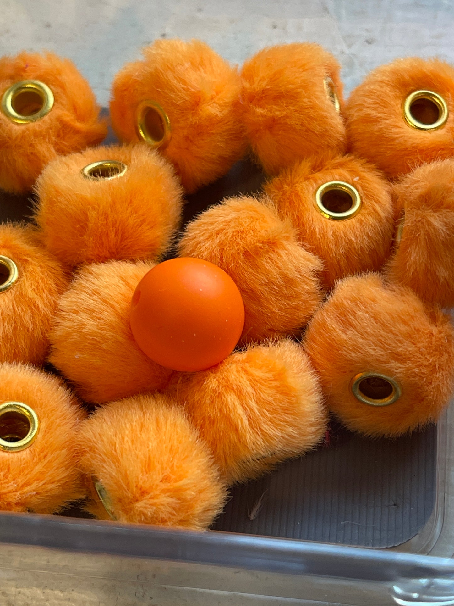 Spacers- 14mm Soft Fuzzy (35 colors)(Faux Rabbit Fur)