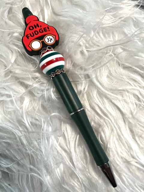 CUSTOM PREMADE Clearance PEN-CHRISTMAS STORY-SHOOT YOUR EYE OUT-X-MAS GREEN PEN COMPLETE