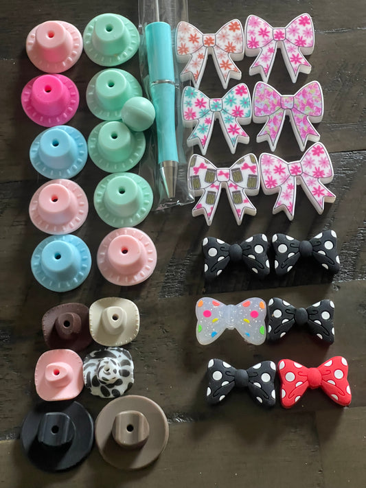 SILICONE FOCAL - Southern/Cowboy Theme-Low Inventory Clearance (2 pack focals)