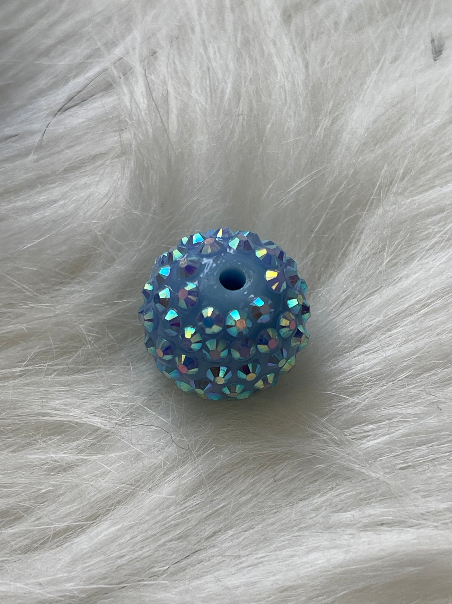 20mm CHUNKY ABS RHINESTONE Beads- Solids (33 Options)