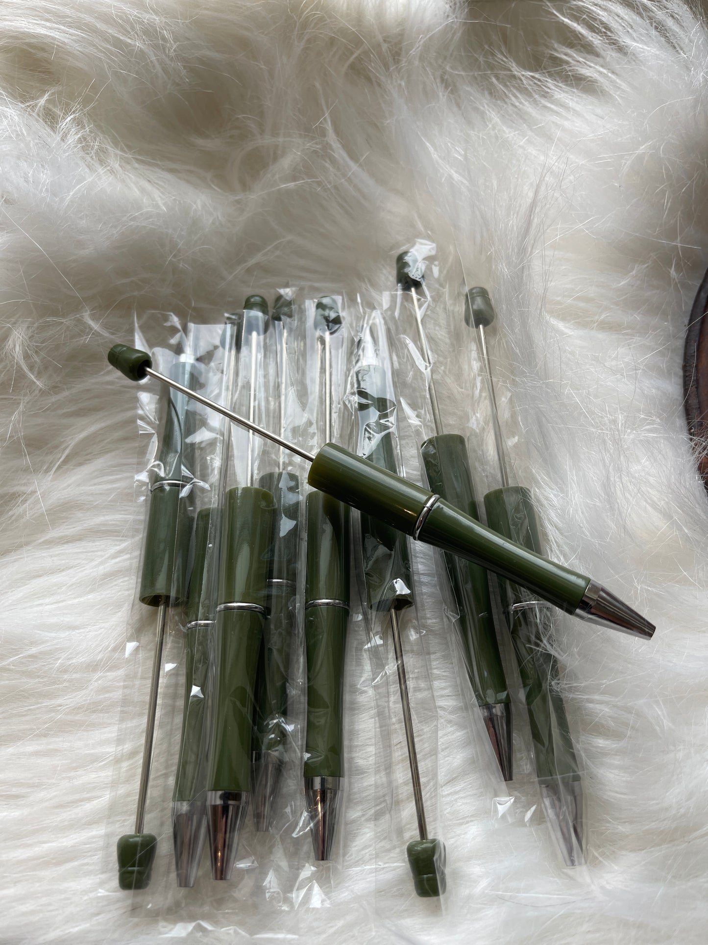 PEN BLANK Dark OLIVE GREEN (quantity discount available)