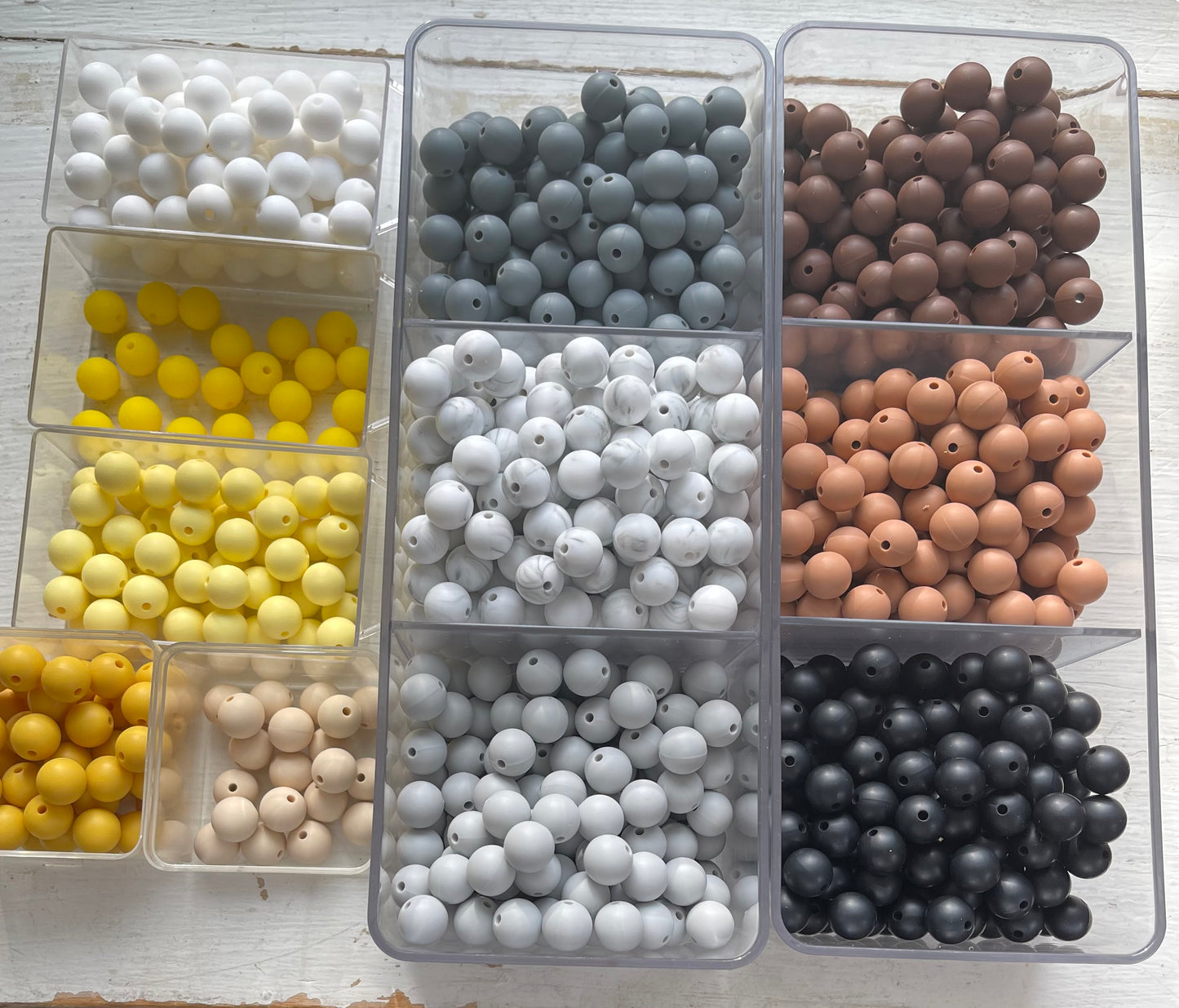 12mm SILICONE BEADS (Multiple Color Variations)