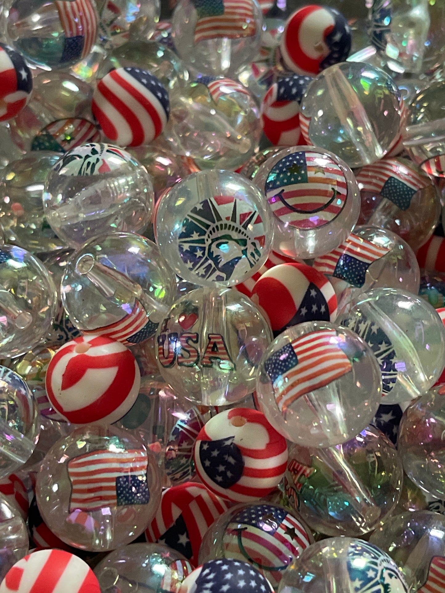 SILICONE FOCAL- Politcal - Patriotic, 4th of July Theme