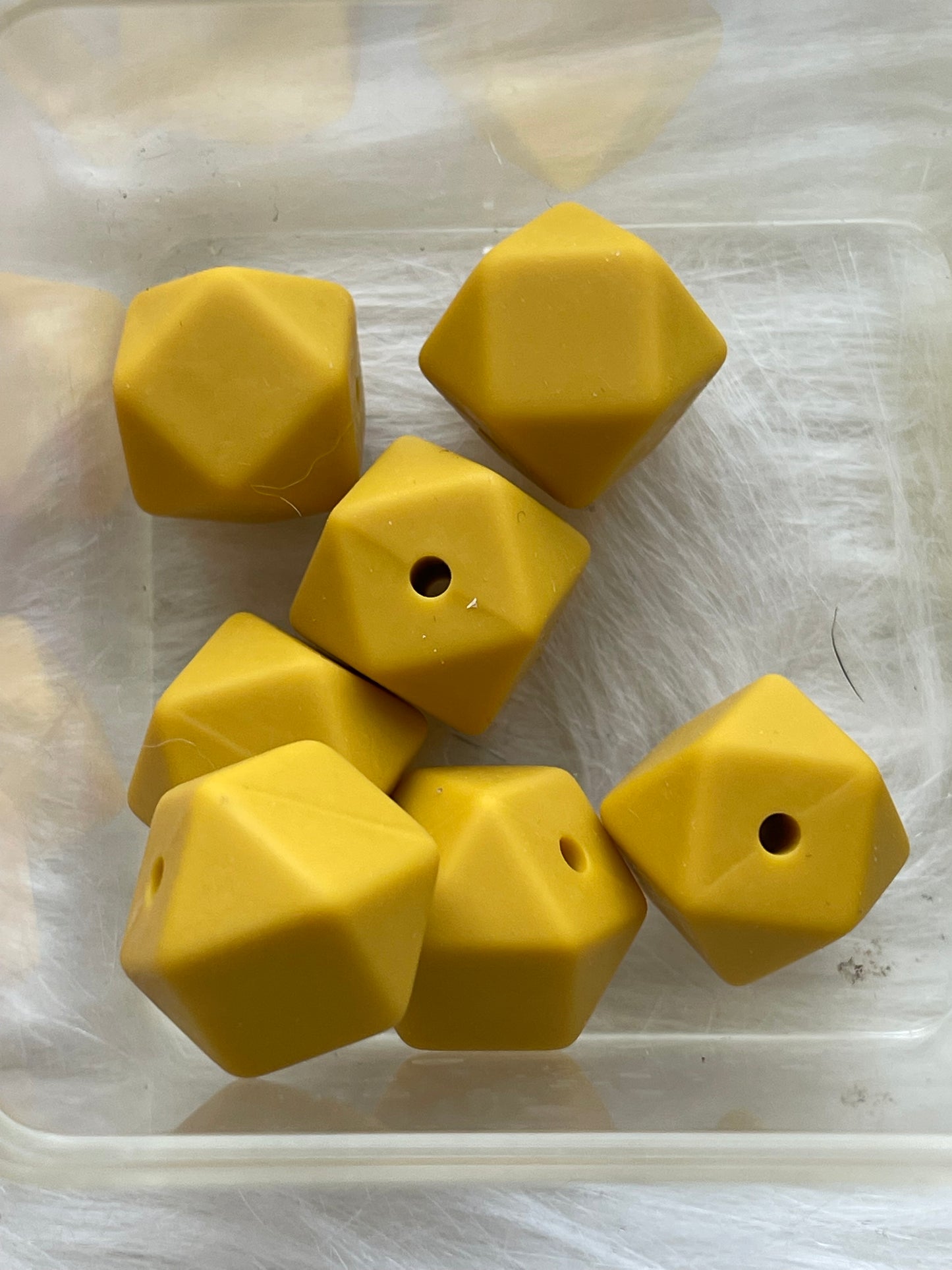 14.3mm SILICONE HEX BEADS (62 Options & Discount Scoop)