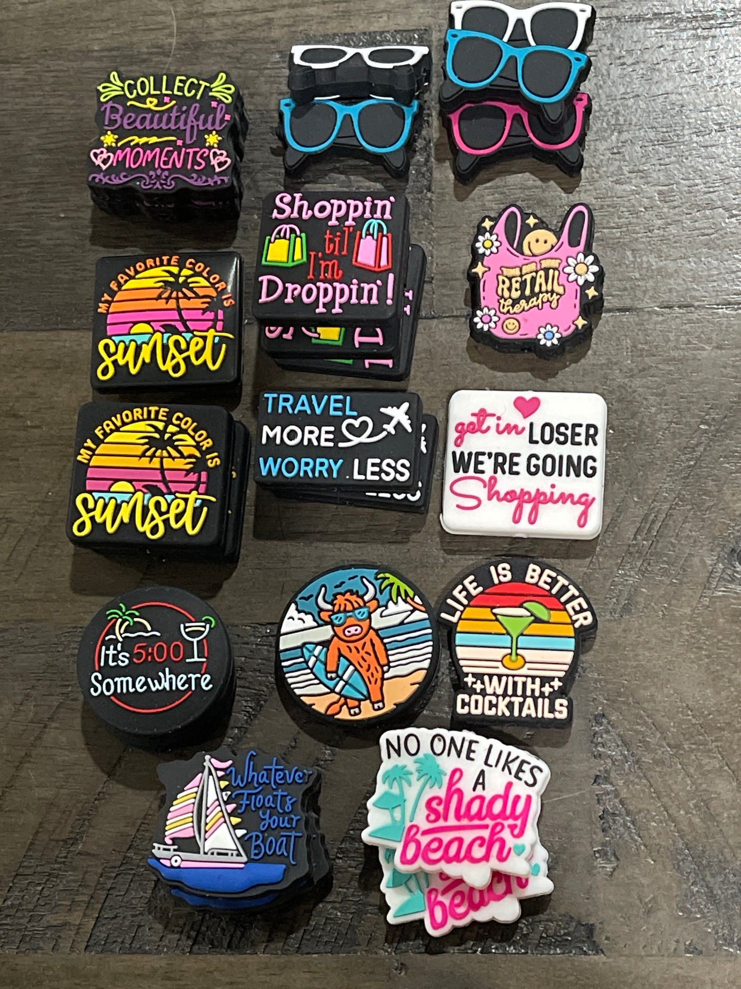 SILICONE FOCAL - Vacation/Beach Theme-Low Inventory