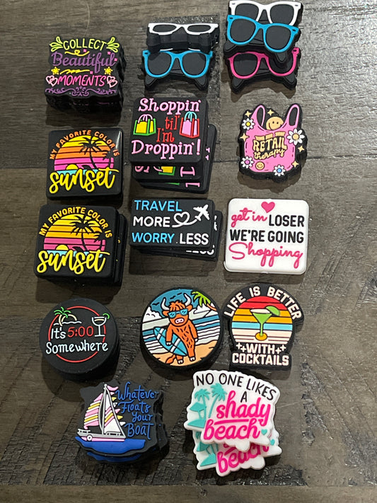 SILICONE FOCAL - Vacation/Beach Theme-Low Inventory