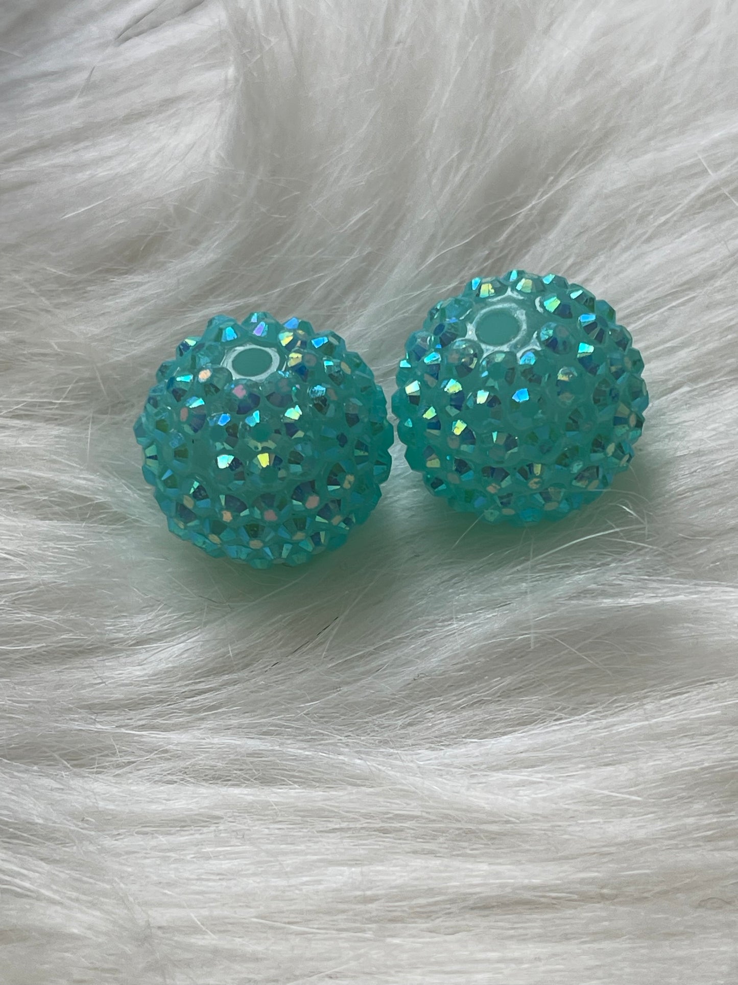 20mm CHUNKY ABS RHINESTONE Beads- Solids (33 Options)