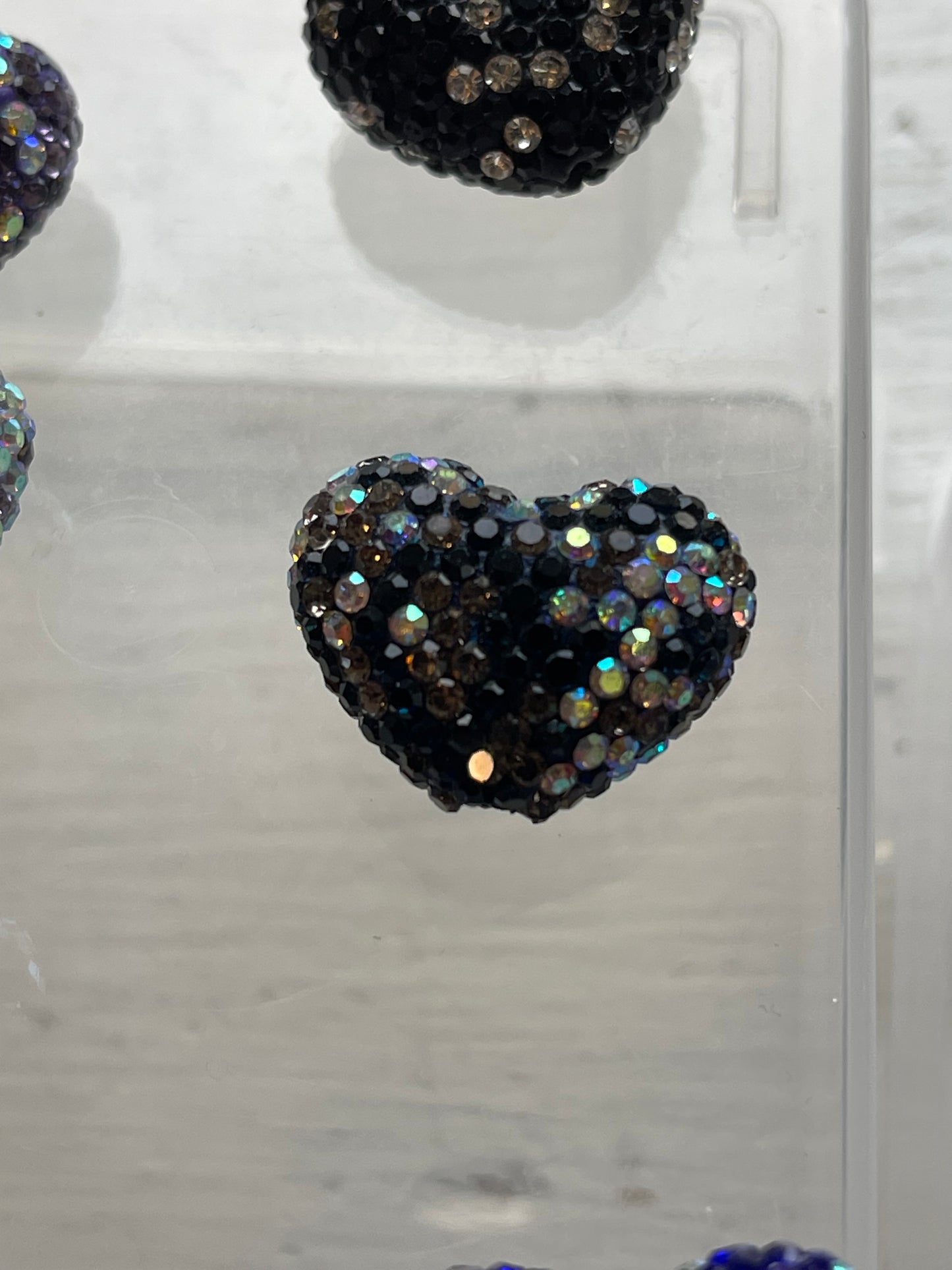 23mm Rhinestone Hearts (18 Options) (Rhinestone Heart only-Focal sold separately)