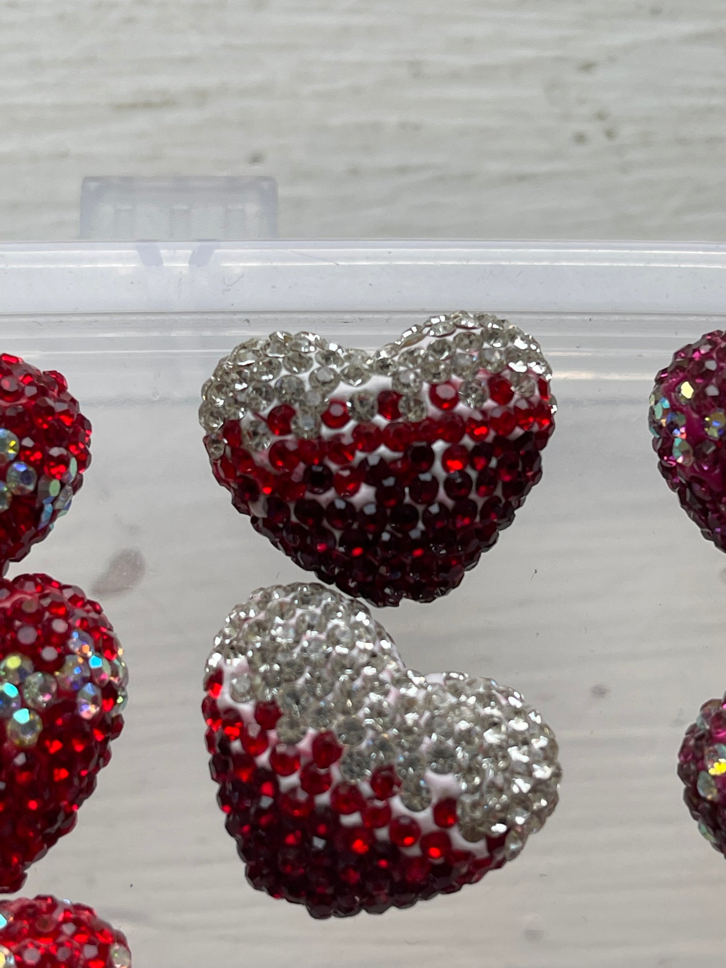23mm Rhinestone Hearts (18 Options) (Rhinestone Heart only-Focal sold separately)
