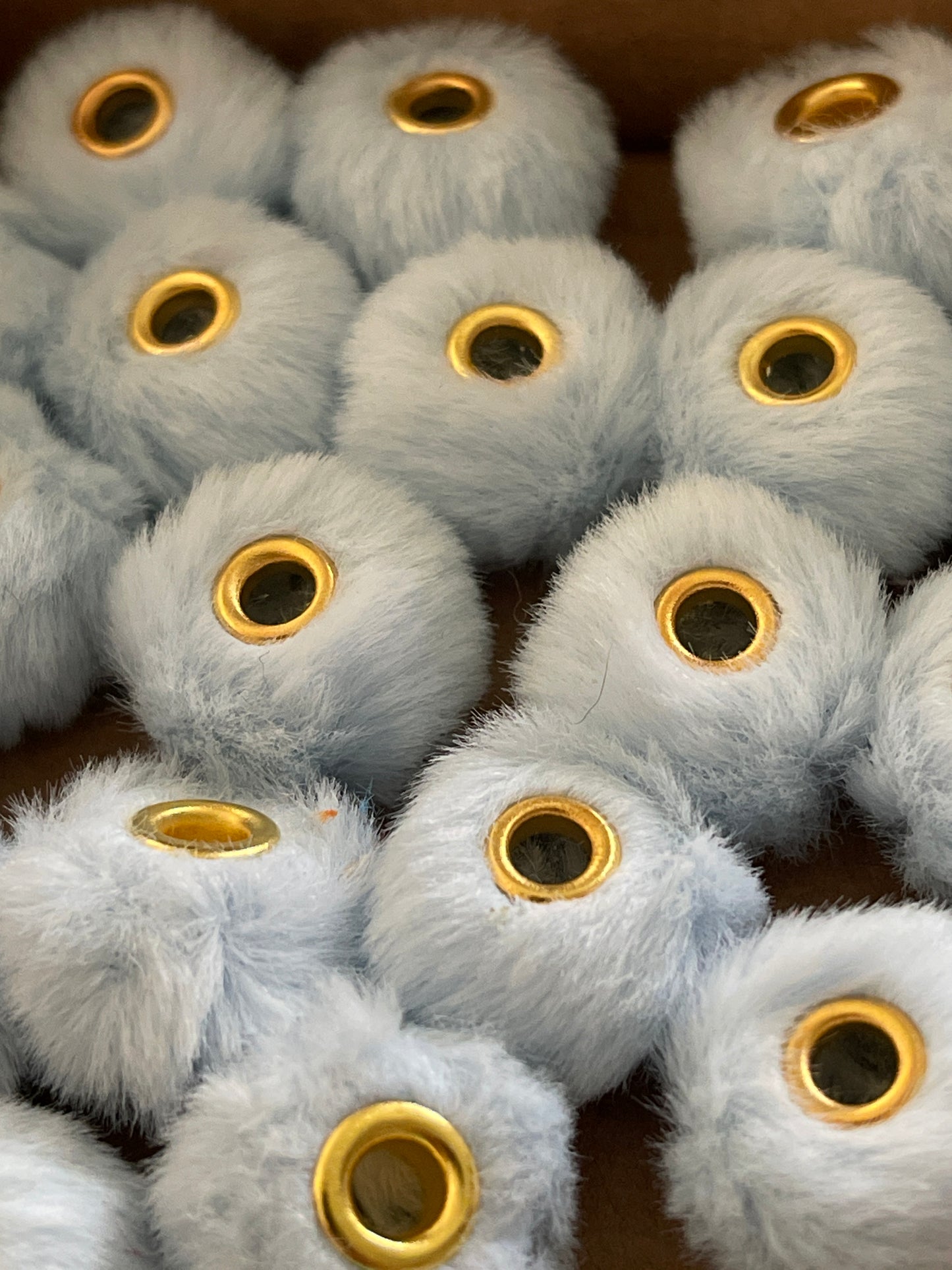 Spacers- 14mm Soft Fuzzy (35 colors)(Faux Rabbit Fur)