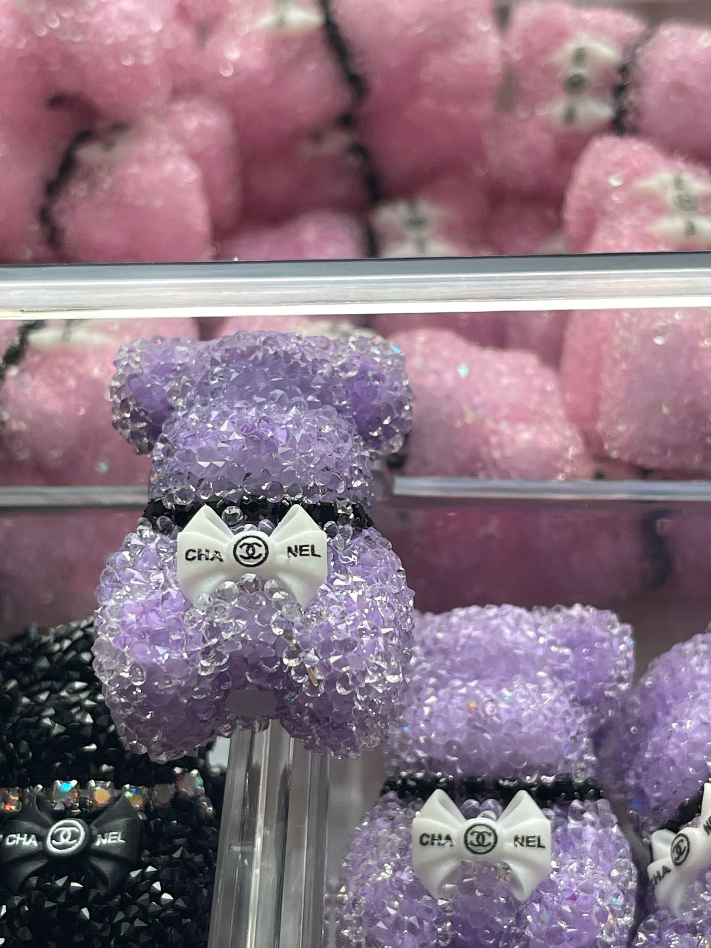 RHINESTONE ACRYLIC FOCAL- Sugar Bear (4 Channel OPTIONS)