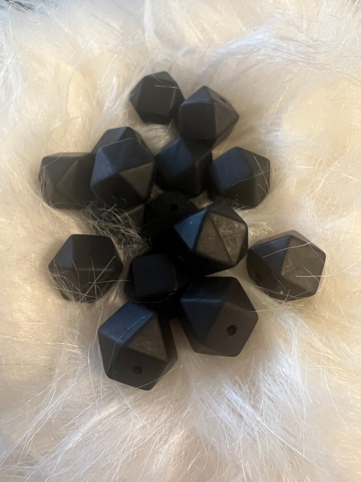 14.3mm SILICONE HEX BEADS (62 Options & Discount Scoop)