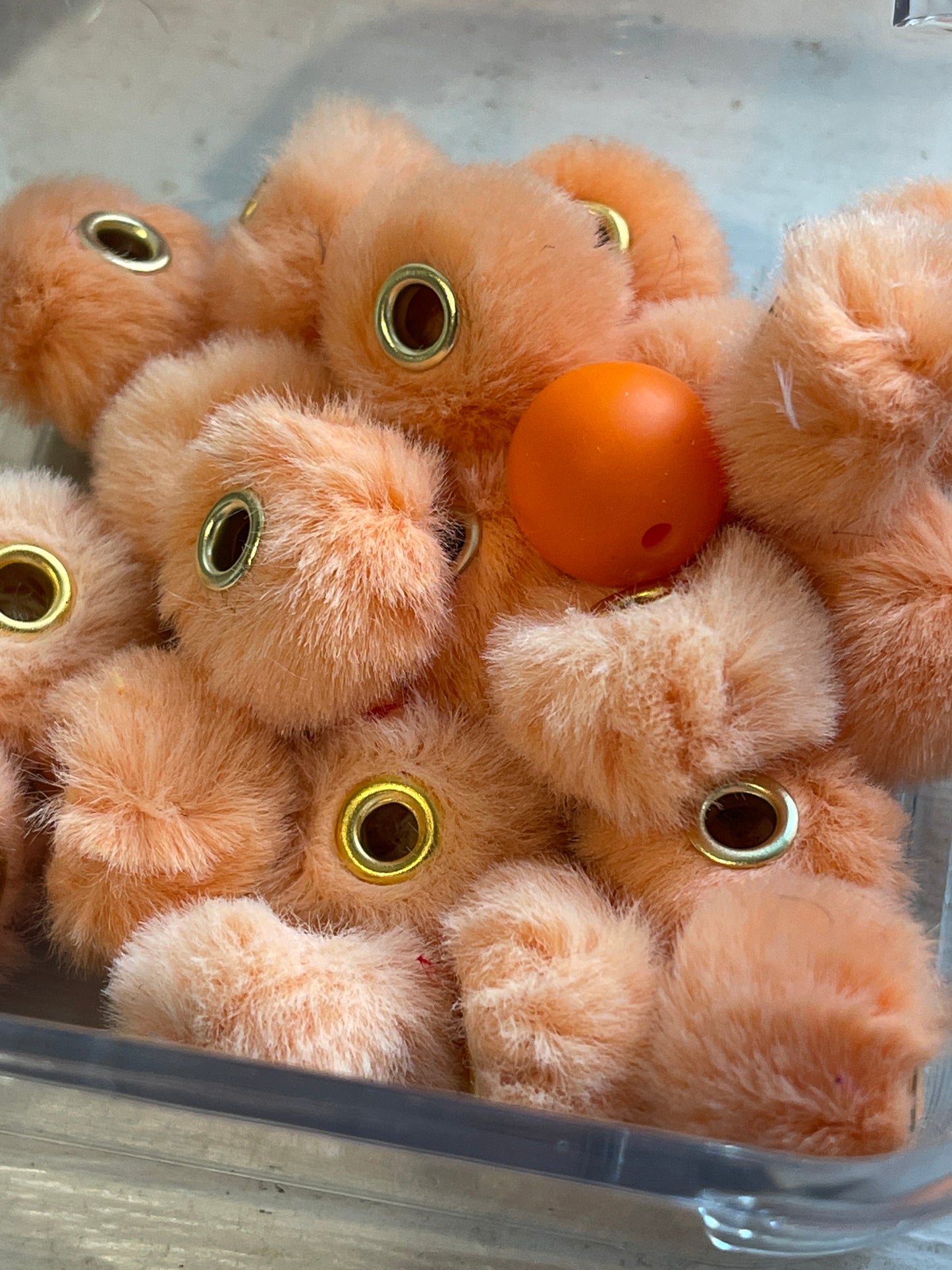 Spacers- 14mm Soft Fuzzy (35 colors)(Faux Rabbit Fur)