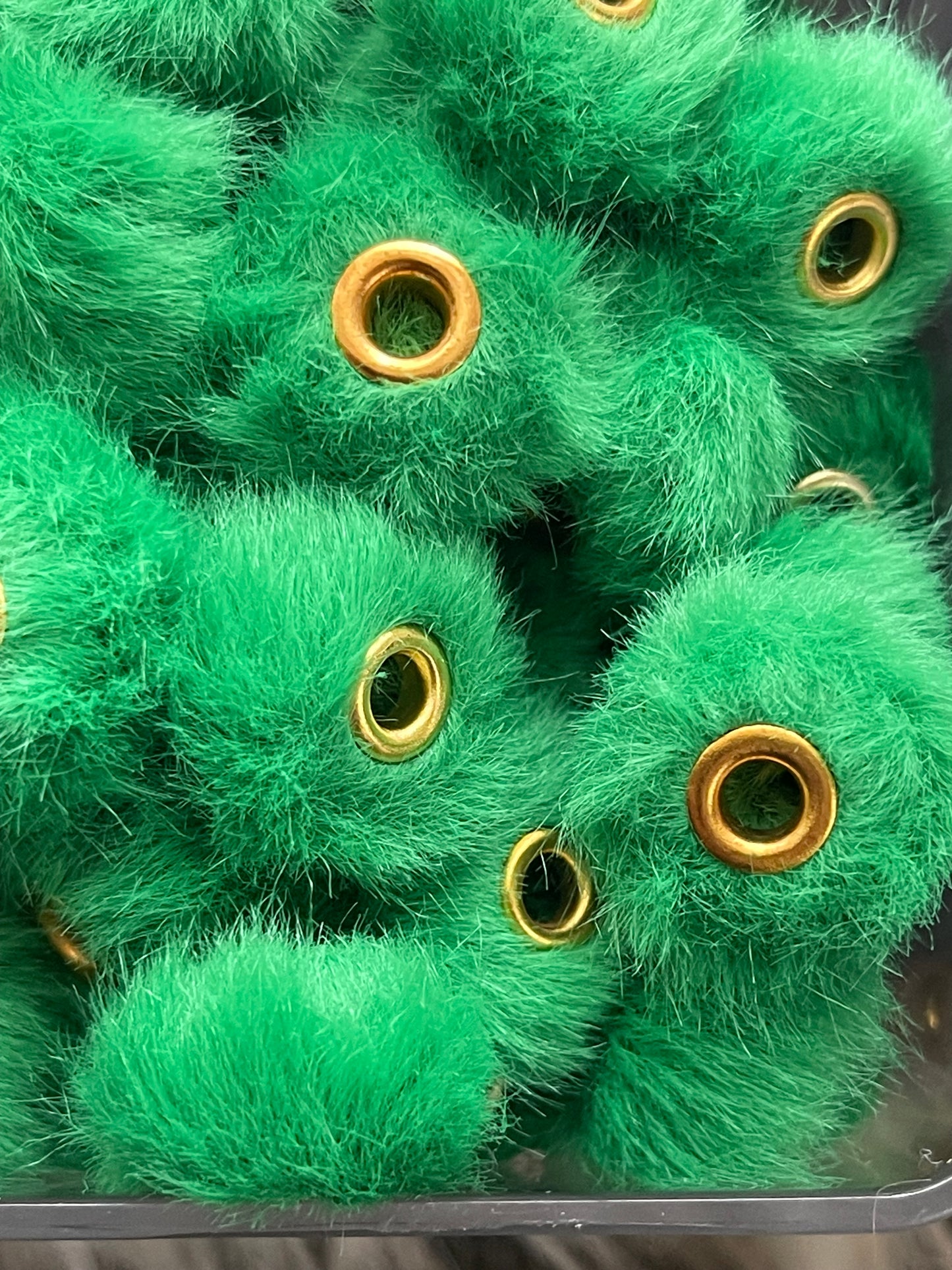 Spacers- 14mm Soft Fuzzy (35 colors)(Faux Rabbit Fur)