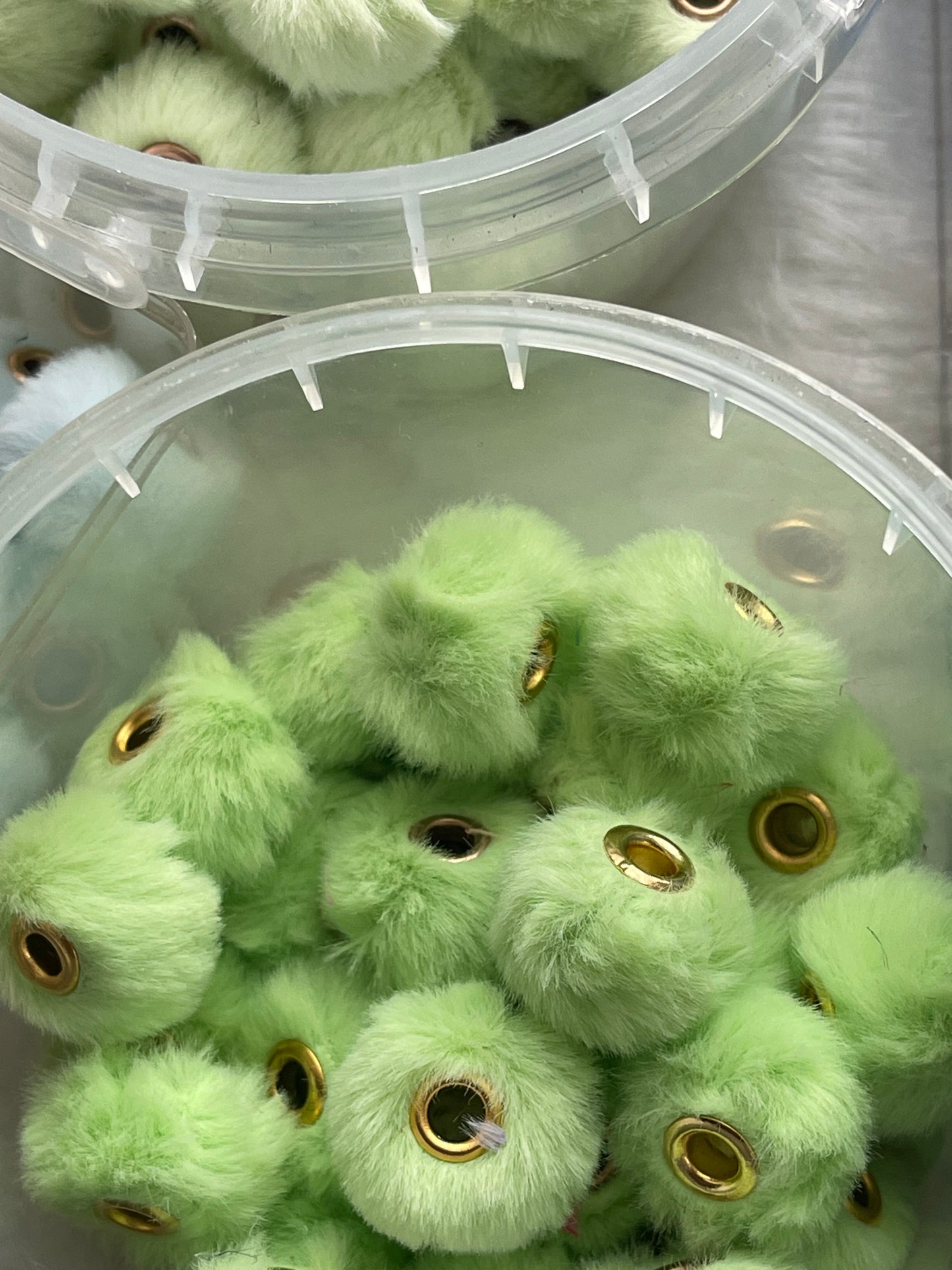 Spacers- 14mm Soft Fuzzy (35 colors)(Faux Rabbit Fur)