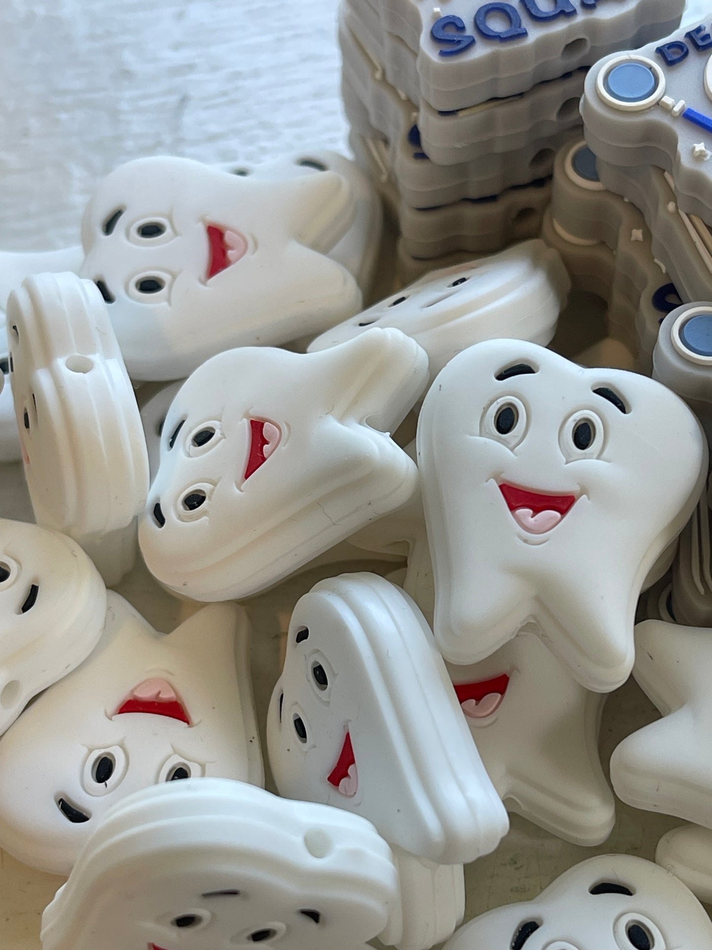 SILICONE FOCAL- Dental Squad or Dentist Tooth (4 options)