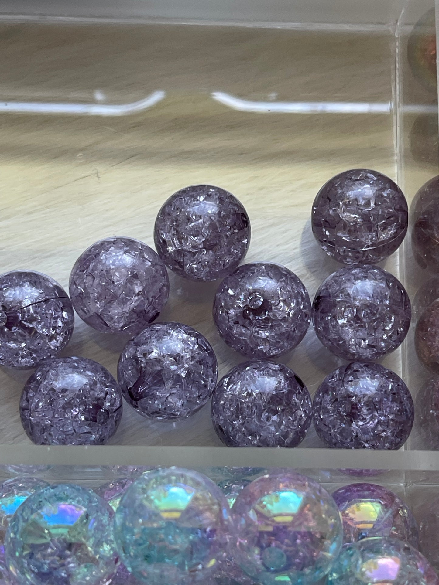 16mm ACRYLIC BEAD-CRACKLE (23 Options)