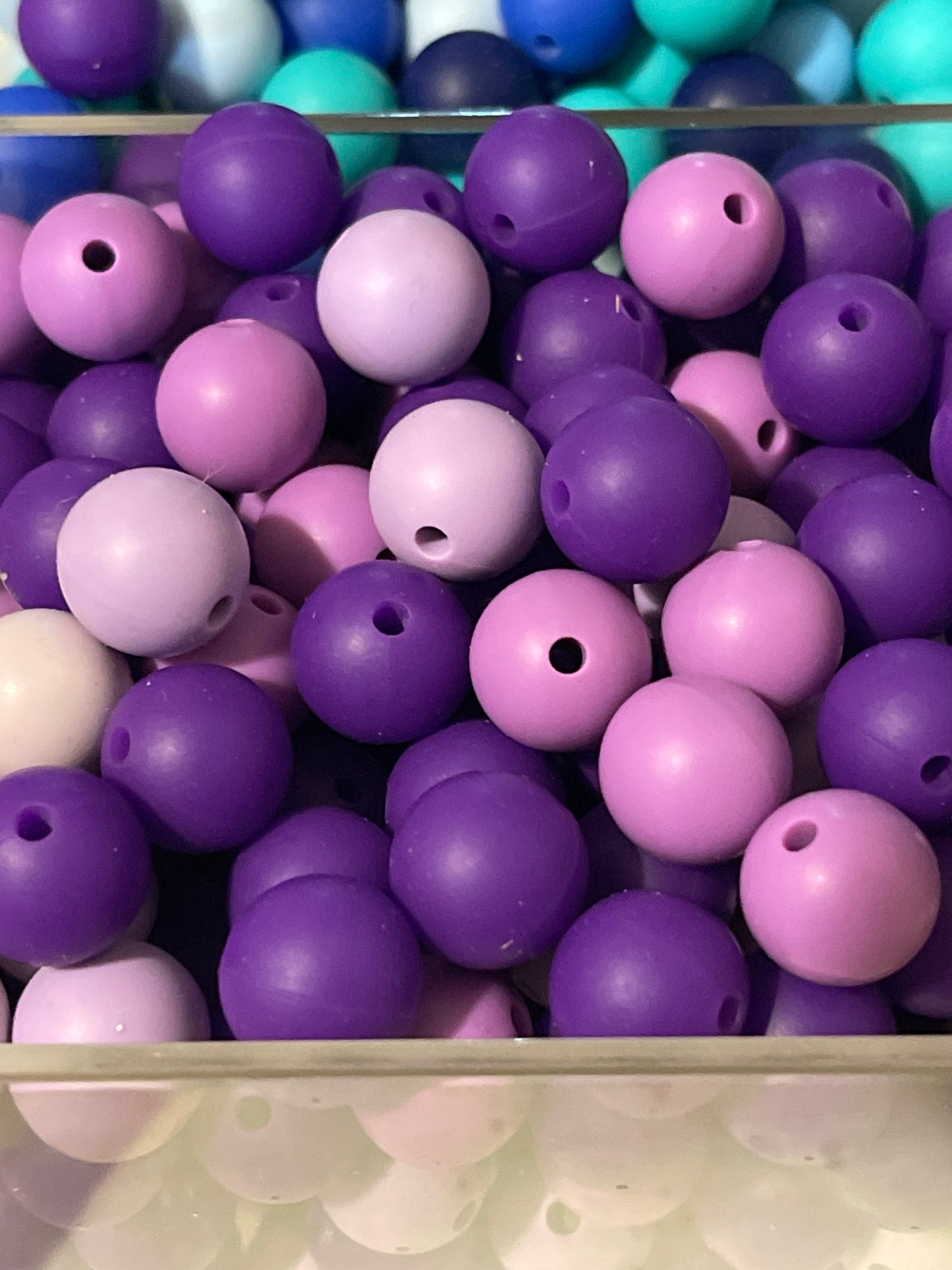 12mm SILICONE BEADS (Multiple Color Variations)