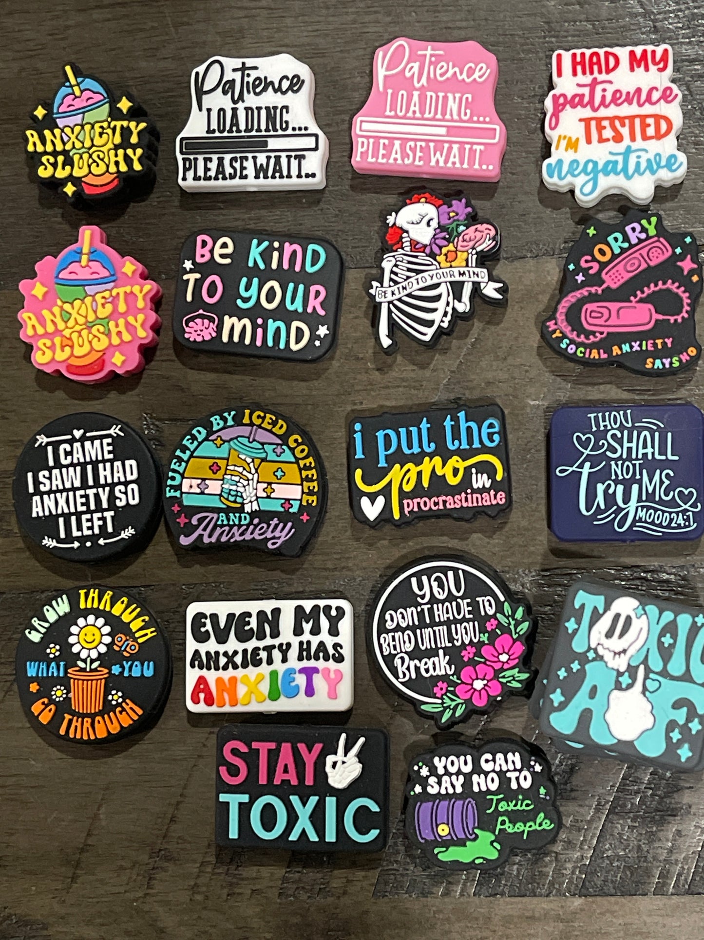 SILICONE FOCAL - Attitude/Patience/Anxiety Theme-Low Inventory