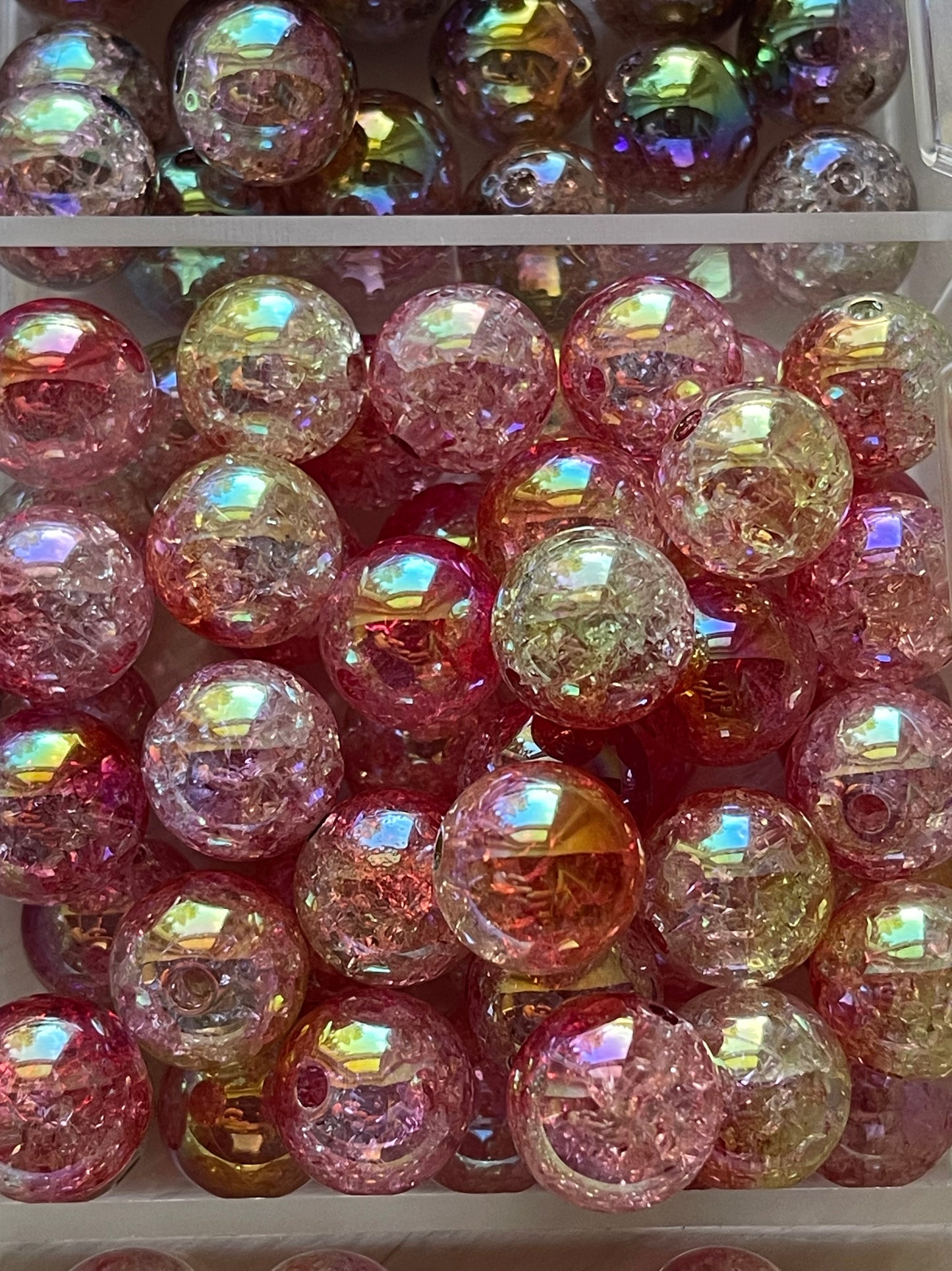 16mm ACRYLIC BEAD-CRACKLE (23 Options)