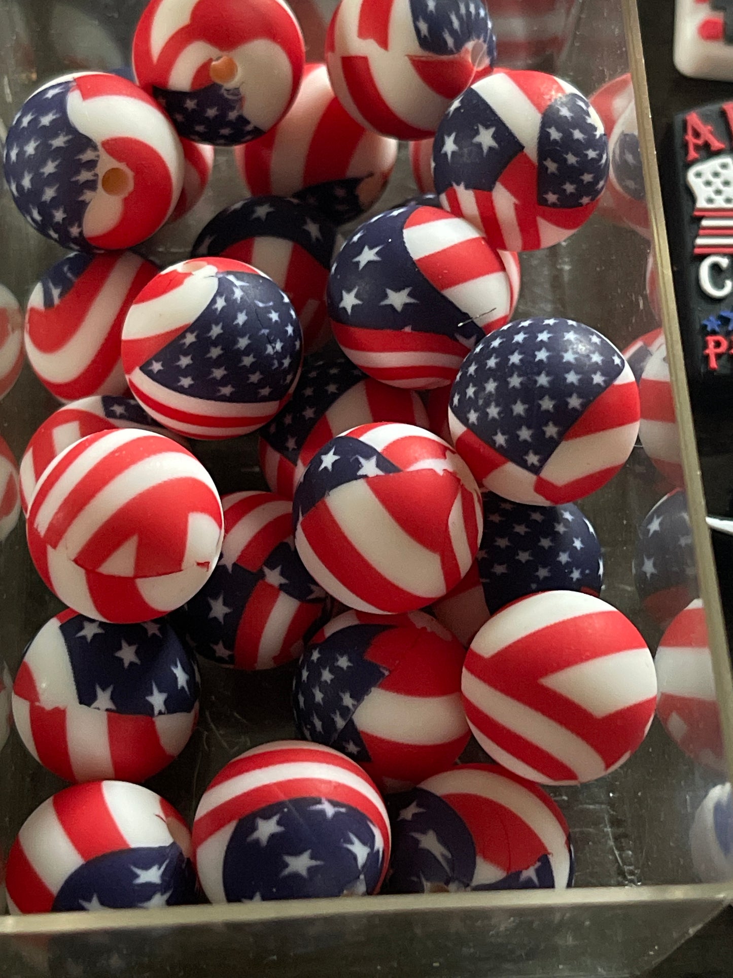 SILICONE FOCAL- Politcal - Patriotic, 4th of July Theme