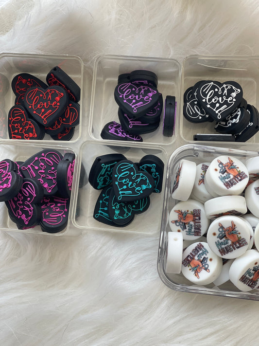 SILICONE FOCAL- Hair Cutter Salon Theme (6 Options)