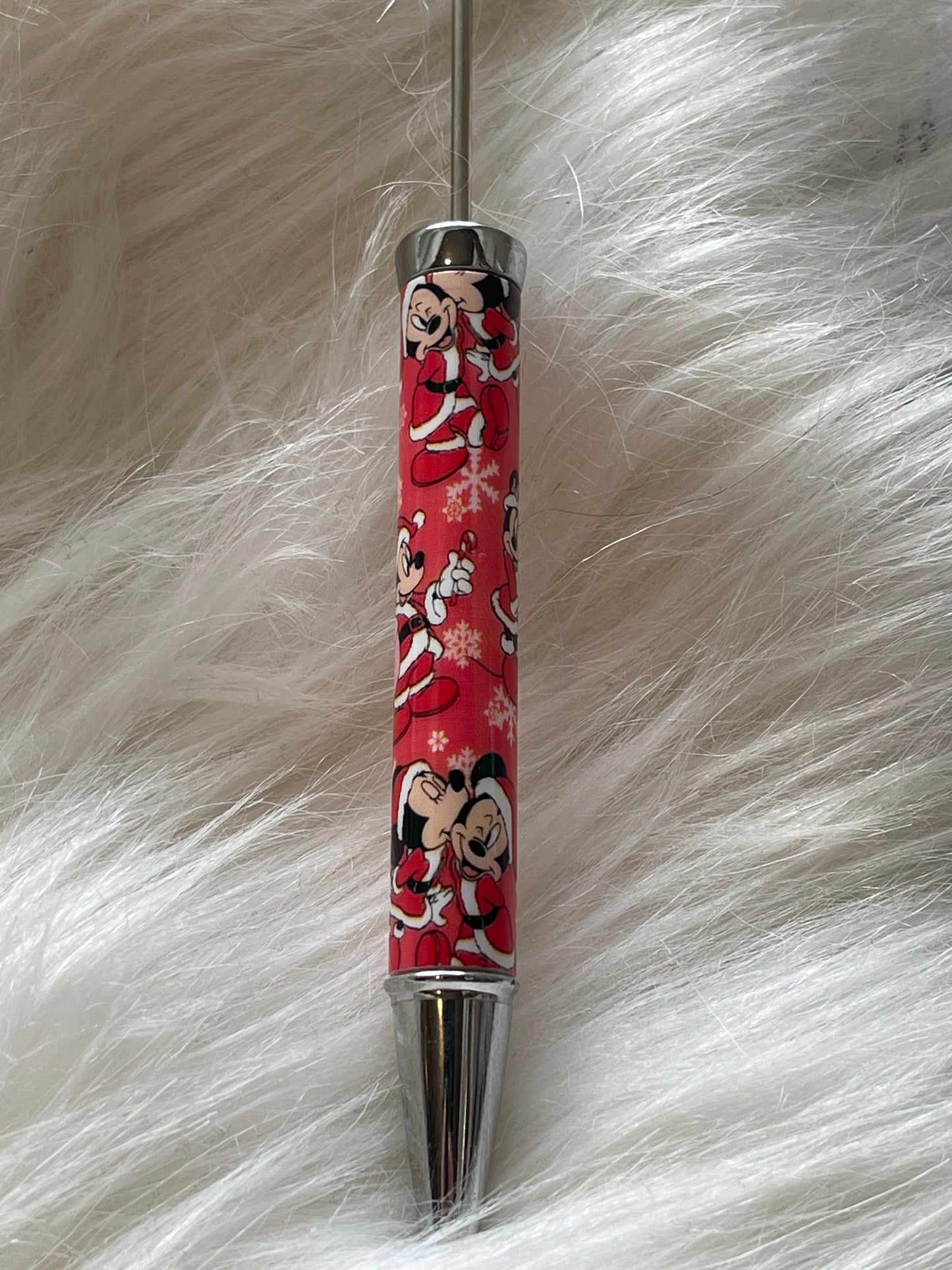 PEN BLANK PRINTED Christmas Mickey & Minnie(quantity discount available)
