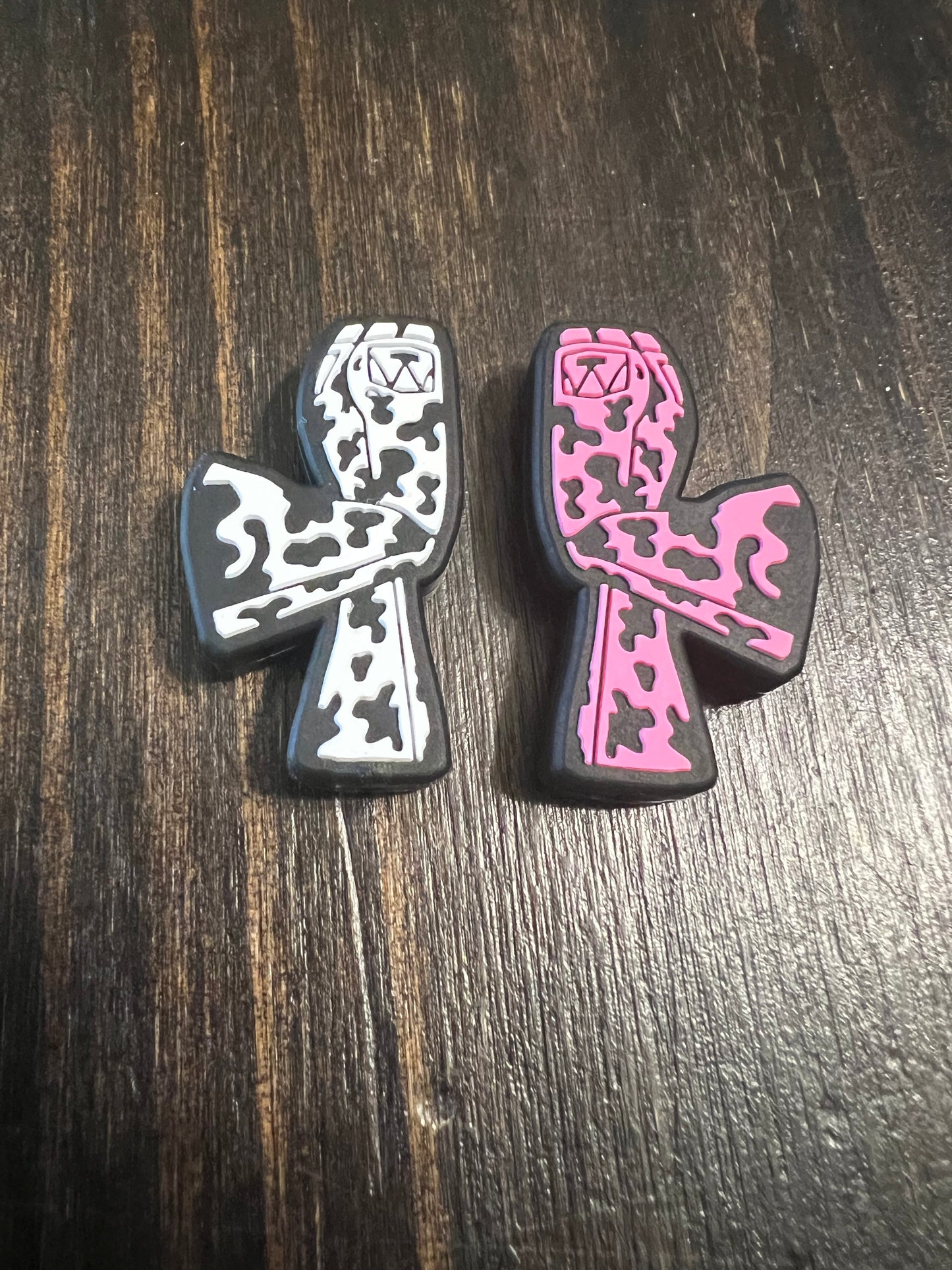 SILICONE FOCAL- COW PRINT Bell Bottoms (2 COLOR OPTIONS)