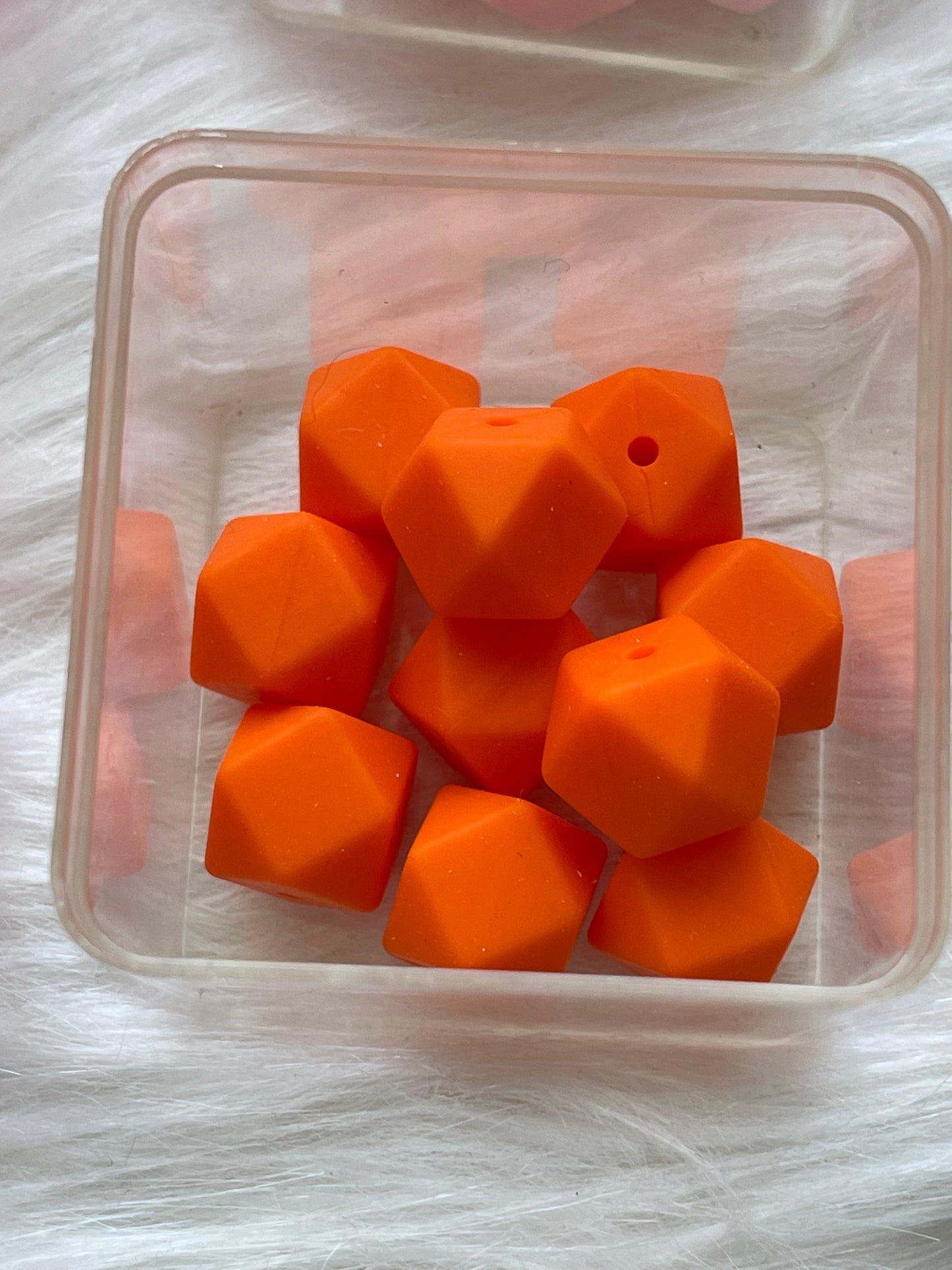 14.3mm SILICONE HEX BEADS (62 Options & Discount Scoop)