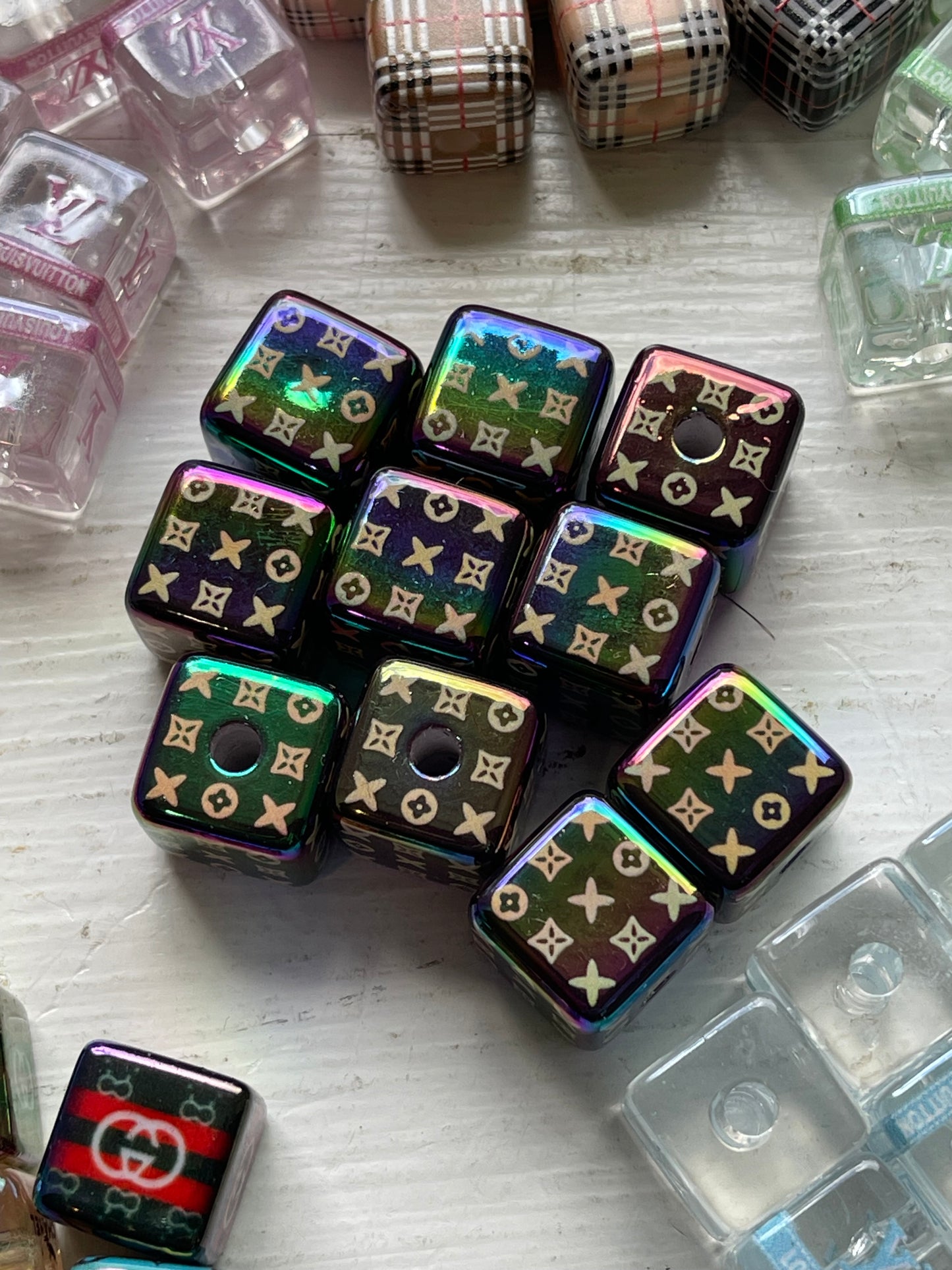 15mm CUBES- Designer inspired (14 OPTIONS)