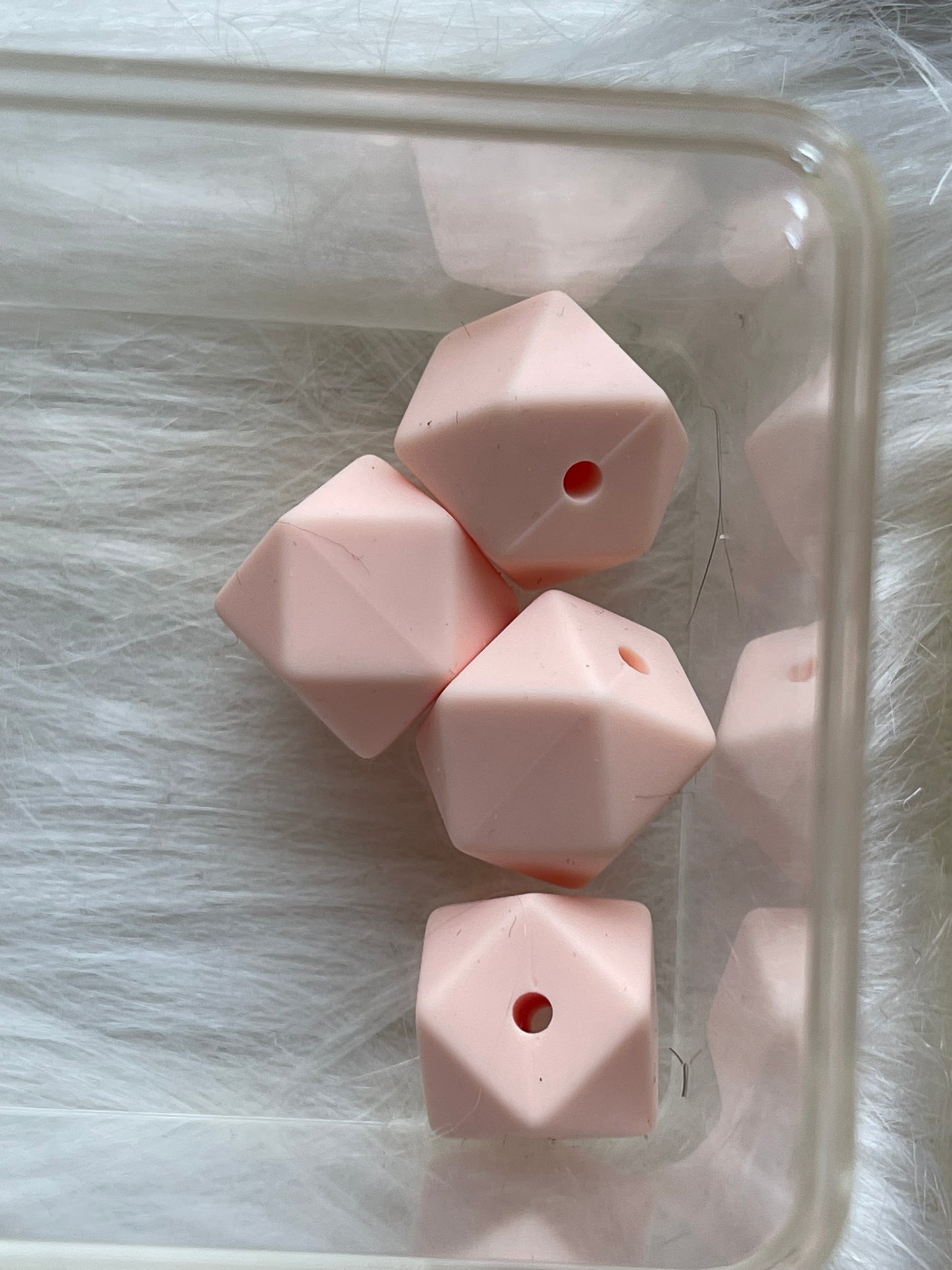 14.3mm SILICONE HEX BEADS (62 Options & Discount Scoop)