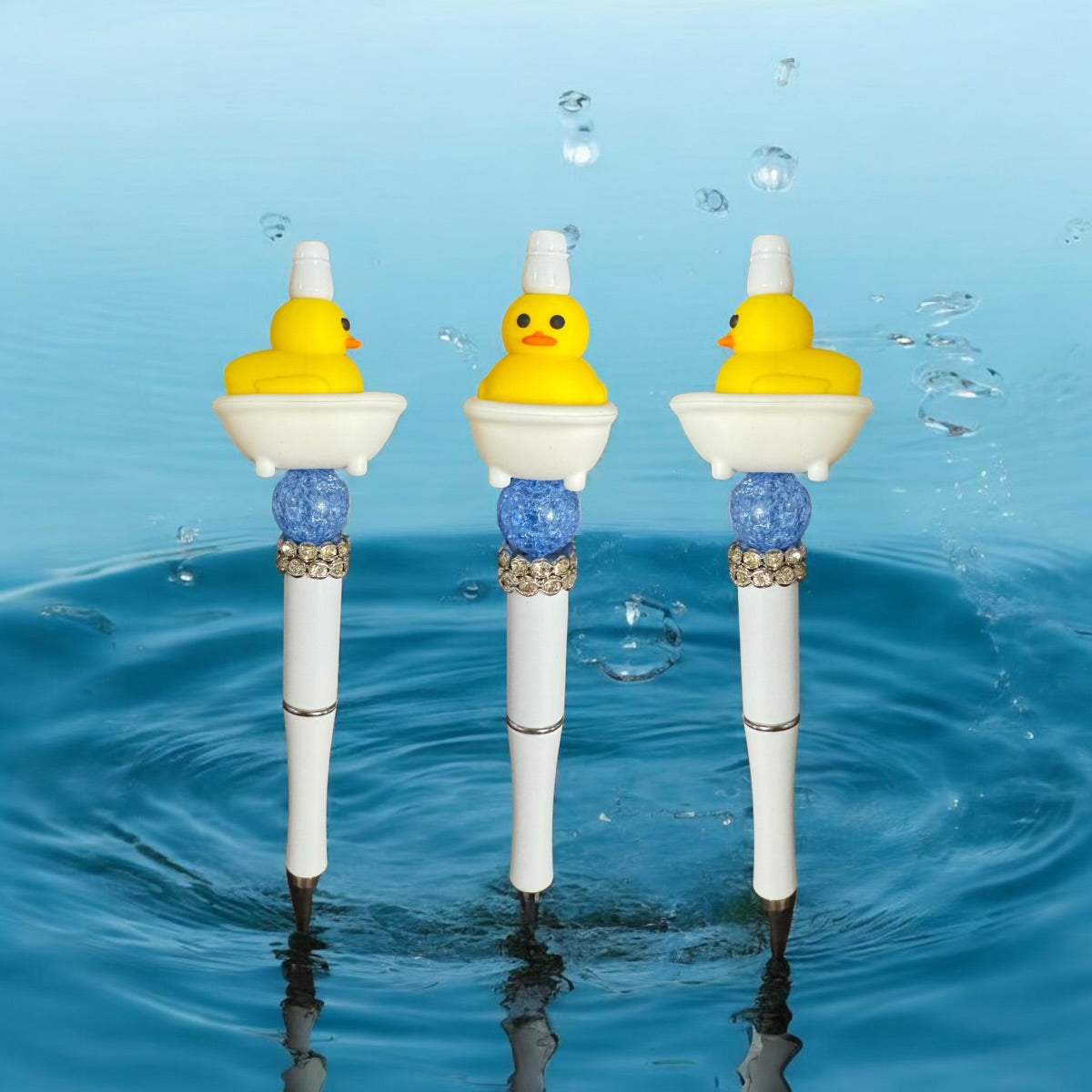 3D SILICONE FOCAL- Rubber Duckie (4 Colors-Duck only-Tub and pens sold separately)