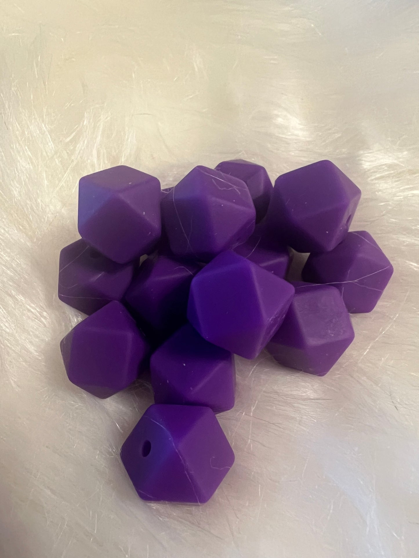14.3mm SILICONE HEX BEADS (62 Options & Discount Scoop)