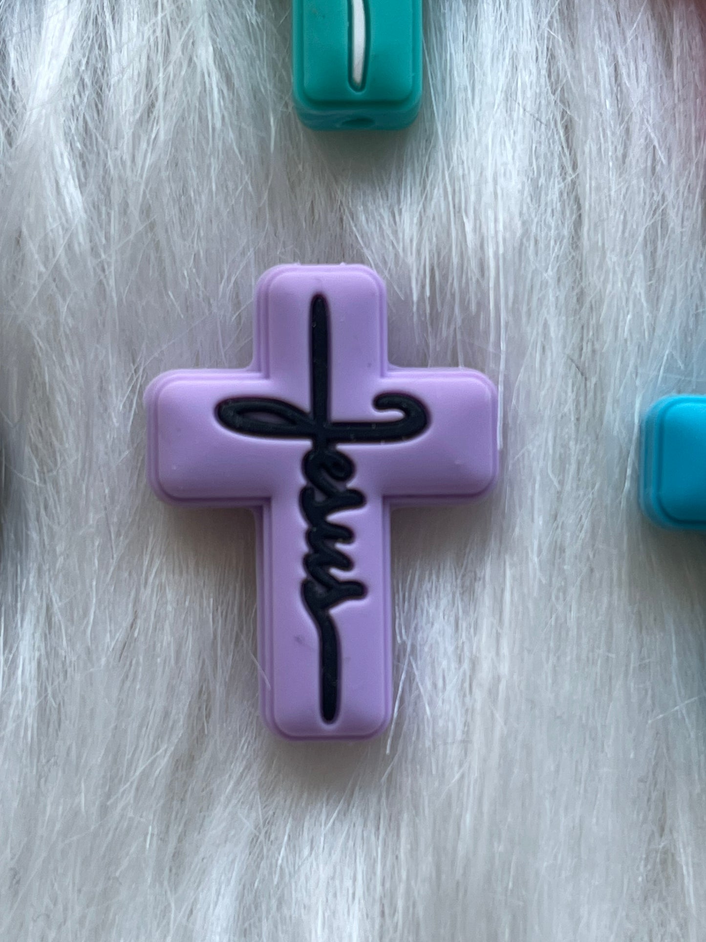 SILICONE FOCAL- Cross, Jesus, Faith (18 Options & Discount Scoops)